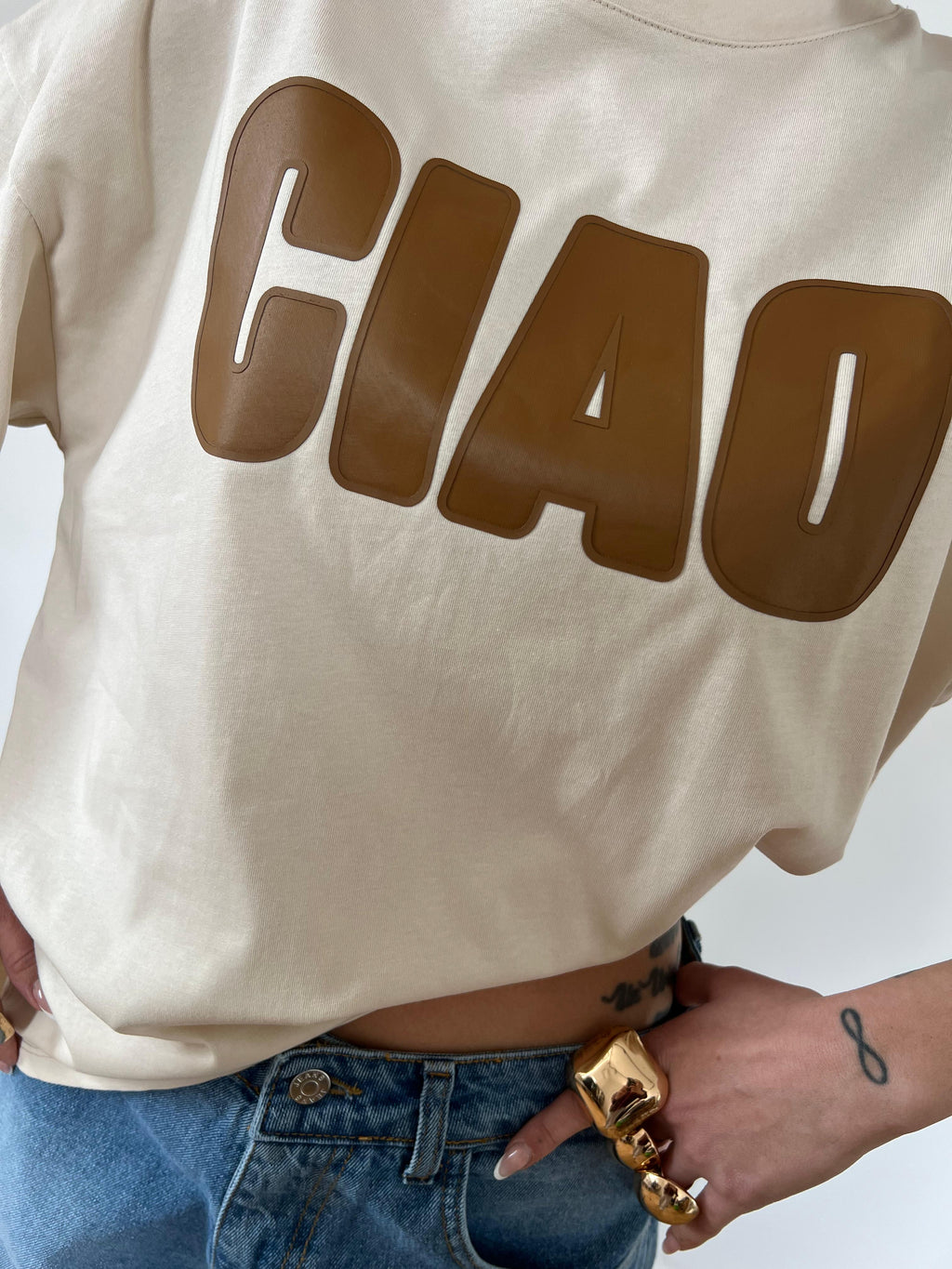 T-Shirt Ciao Beige