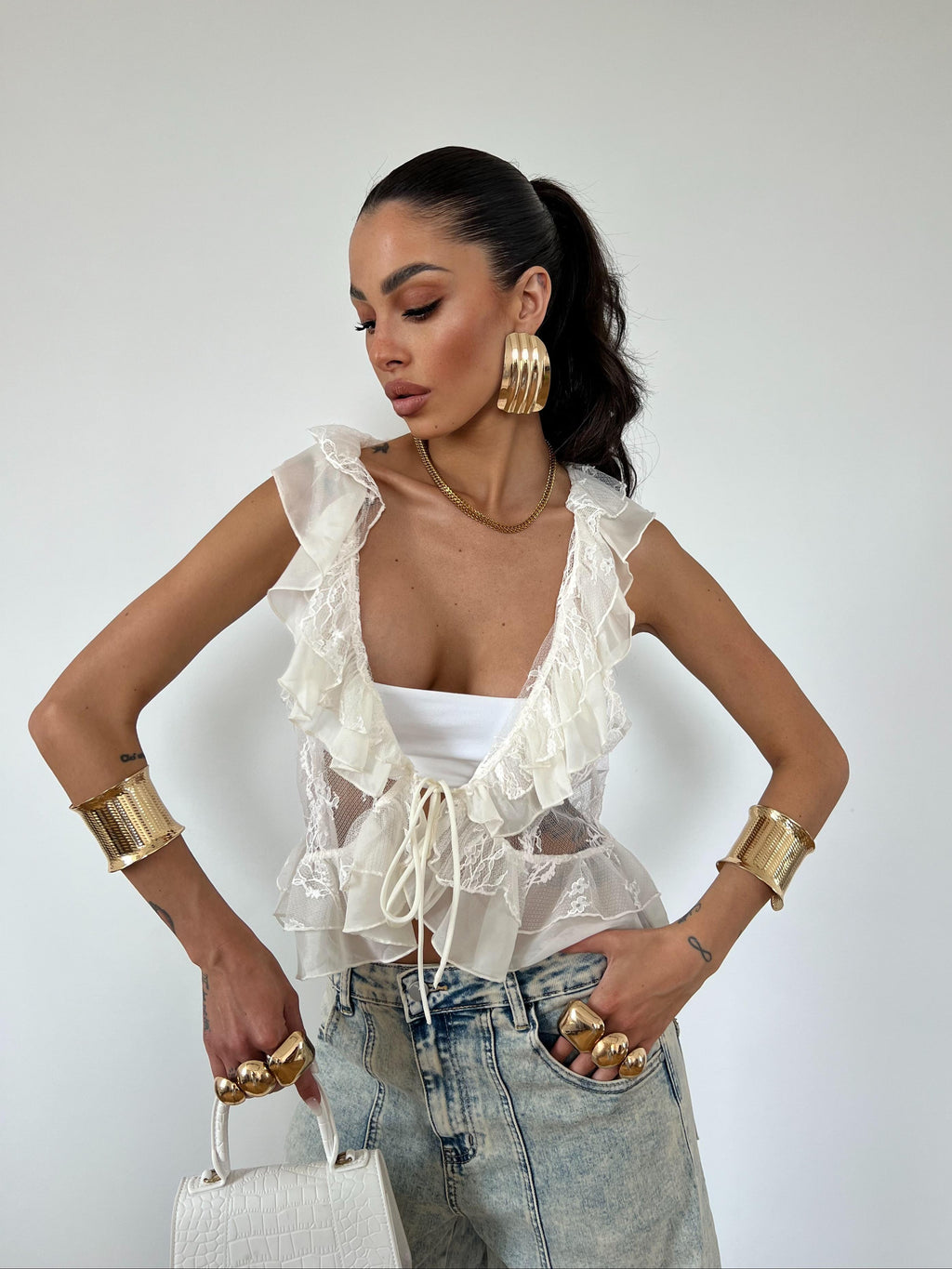 Top Jane Crema