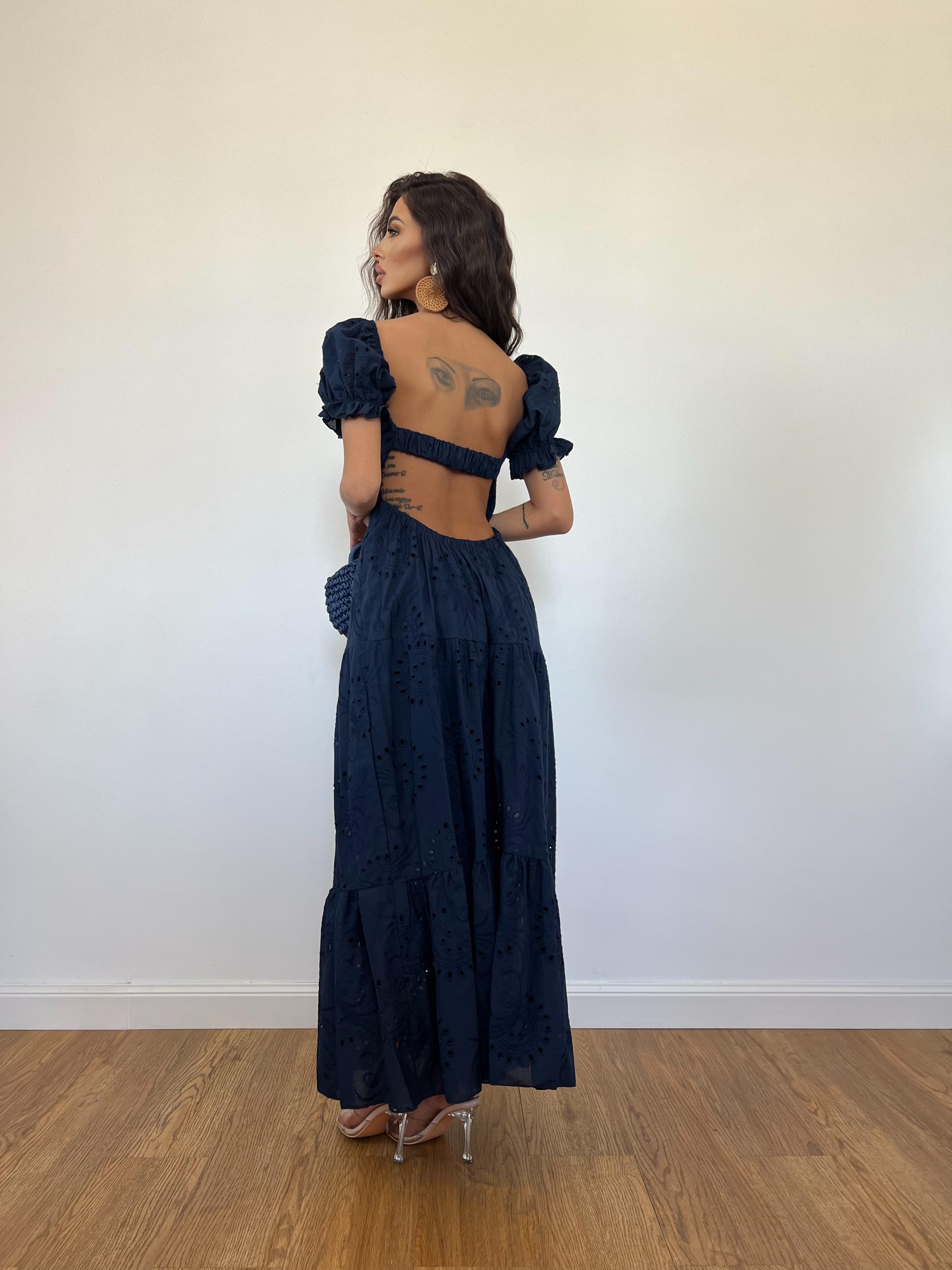 Vestito Ines Blu Notte