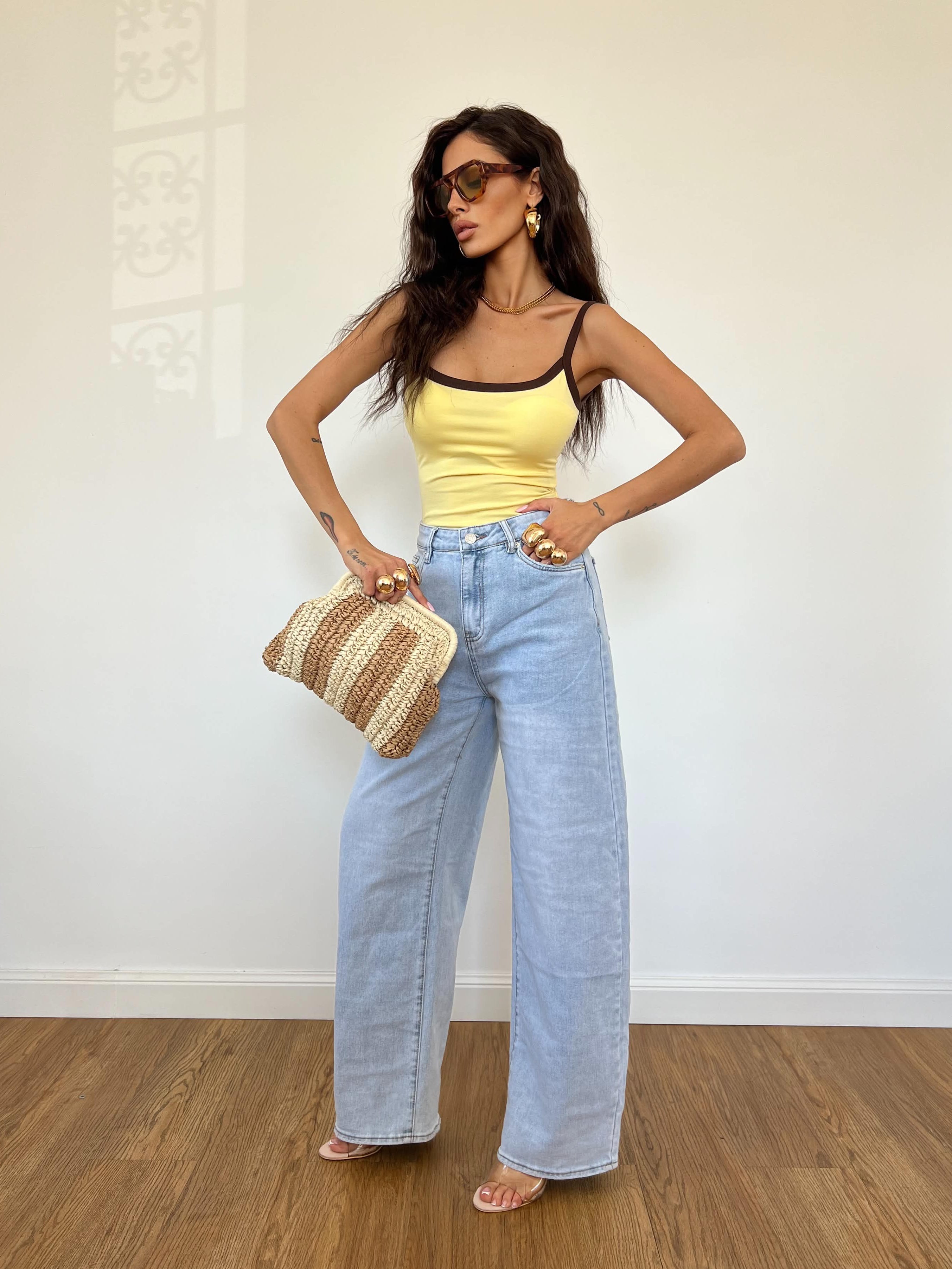 Body Usa Cotton Giallo Pastello