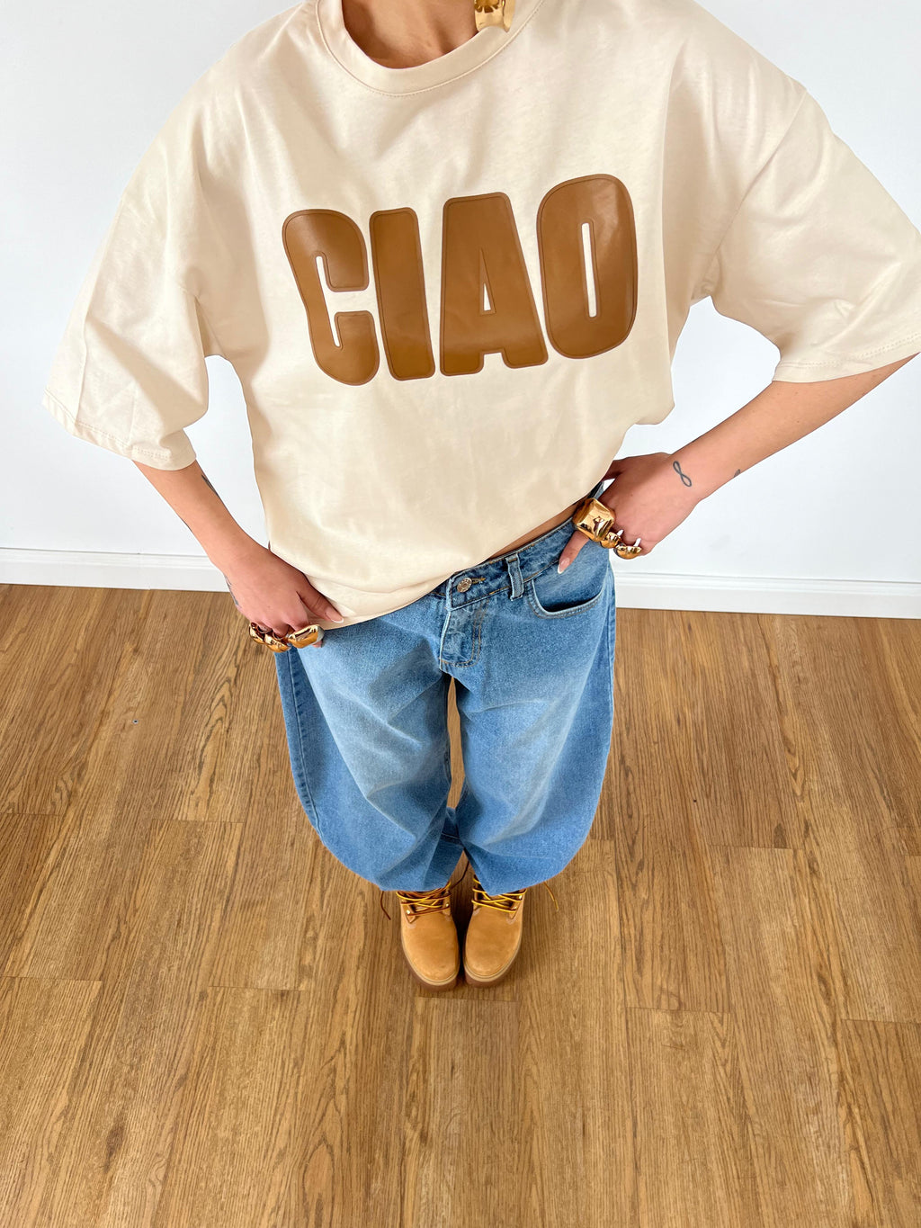 T-Shirt Ciao Beige