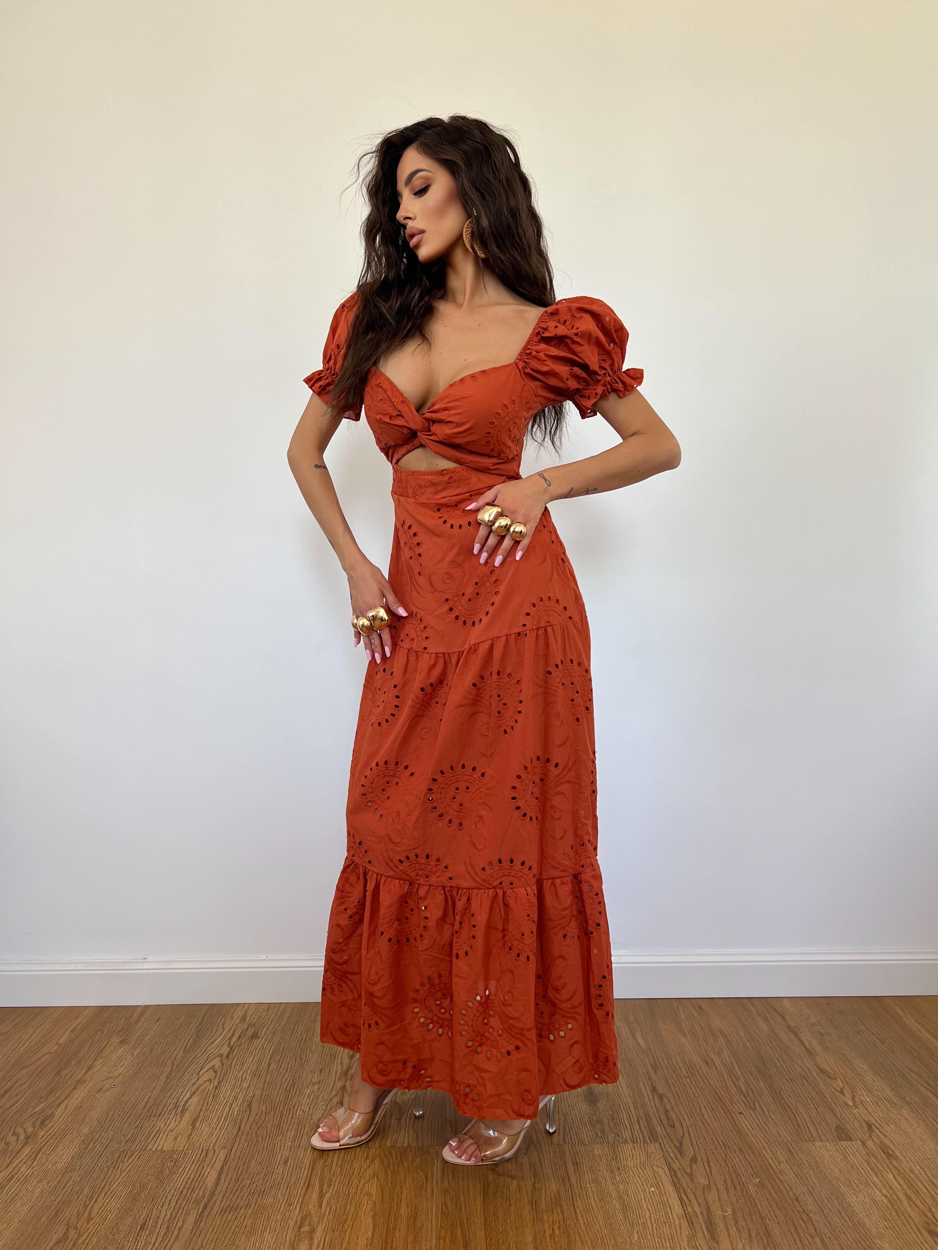 Vestito Ines Ruggine