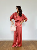 Pantalone Satin Mattone