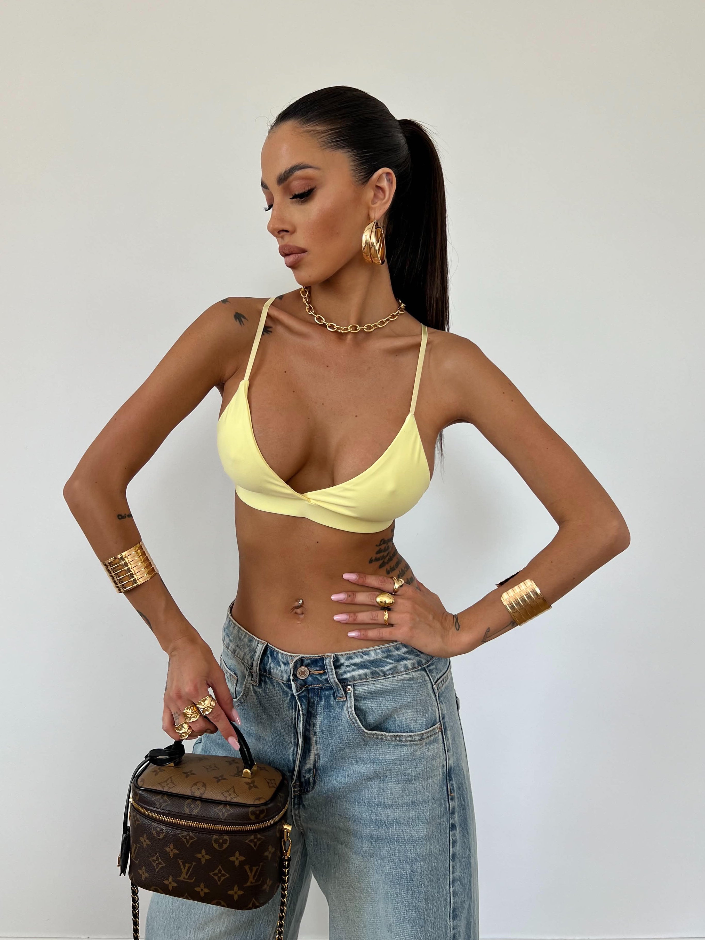 Top Bralette Giallo