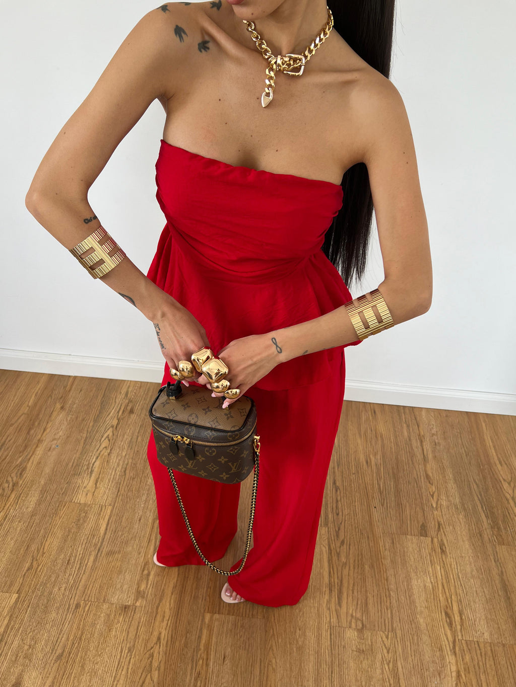 Coordinato Elle Rosso