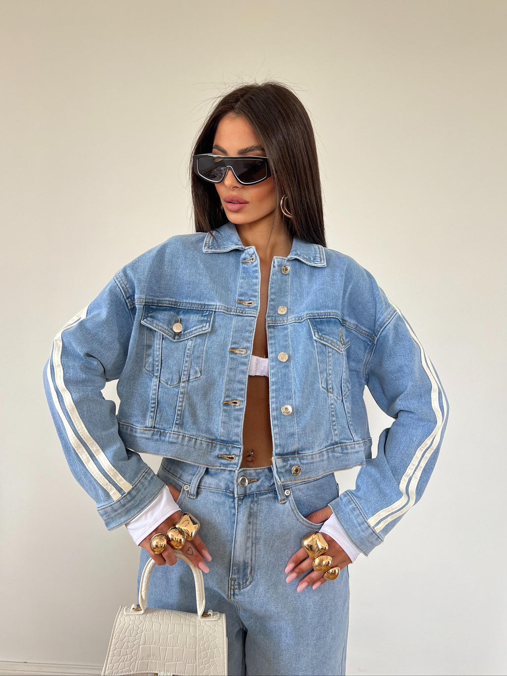 Giacchetto Jeans Adida Girl