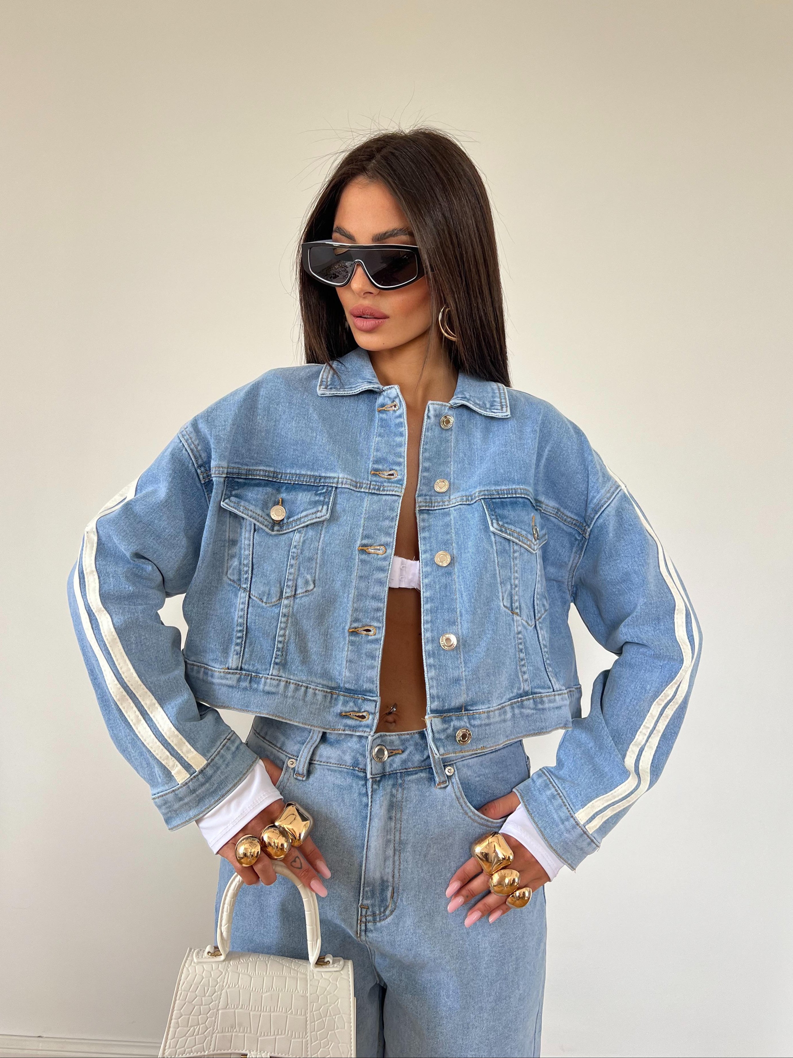 Giacchetto Jeans Adida Girl