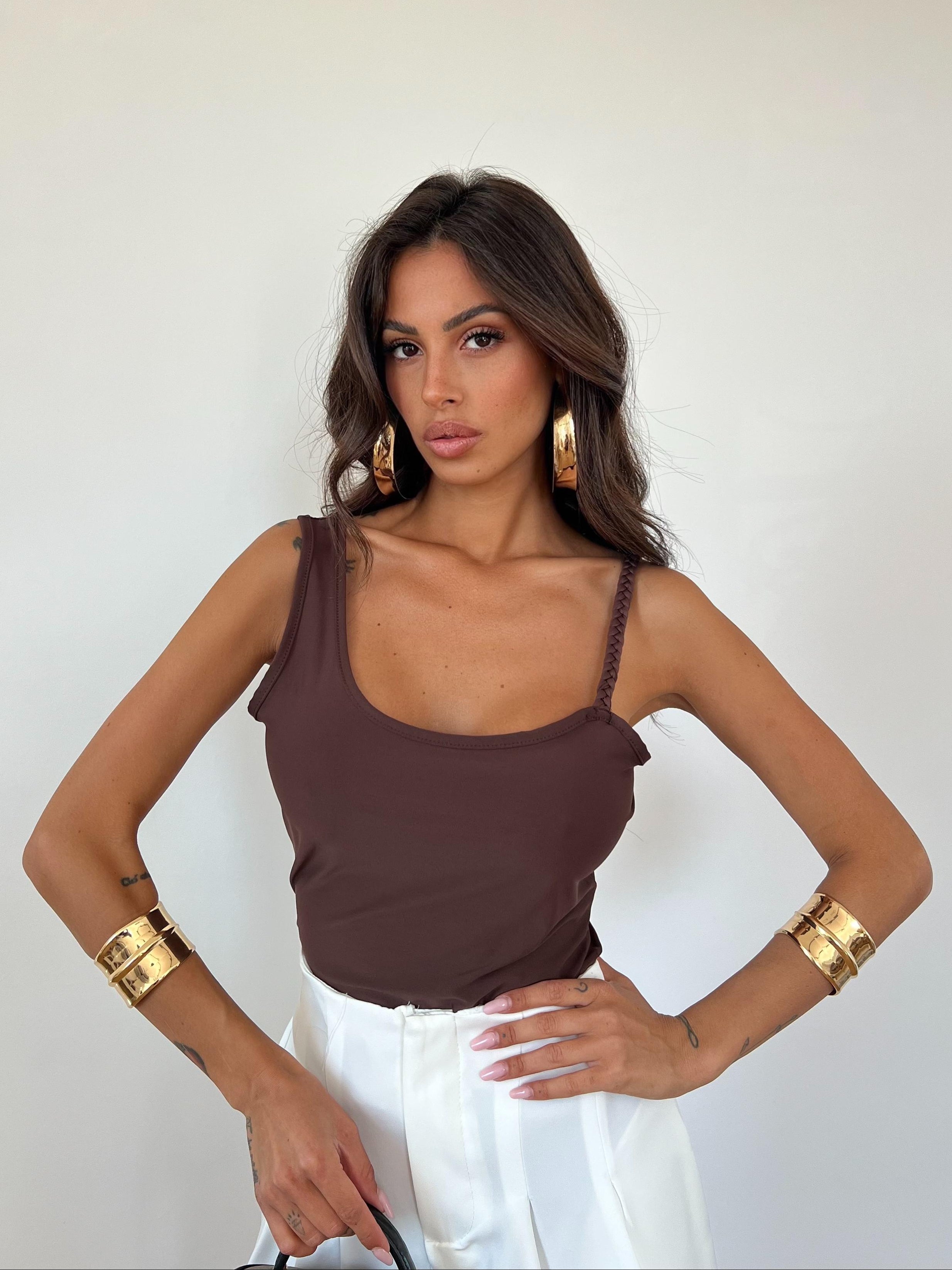 Body Treccia Marrone
