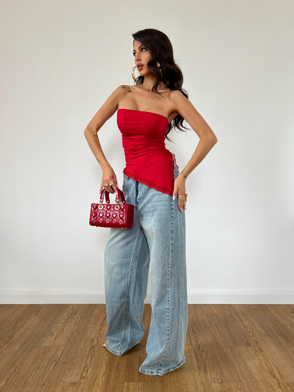 Top Butterfly Rosso