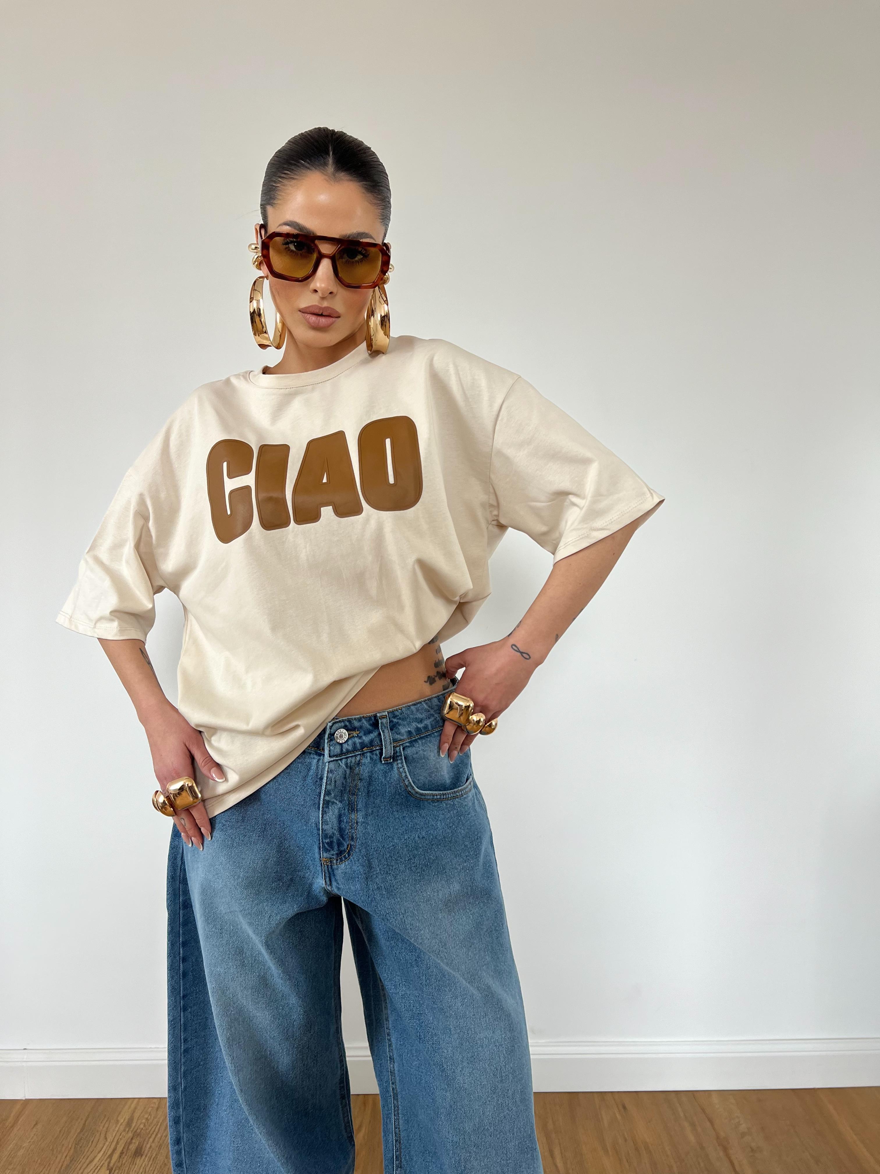 T-Shirt Ciao Beige