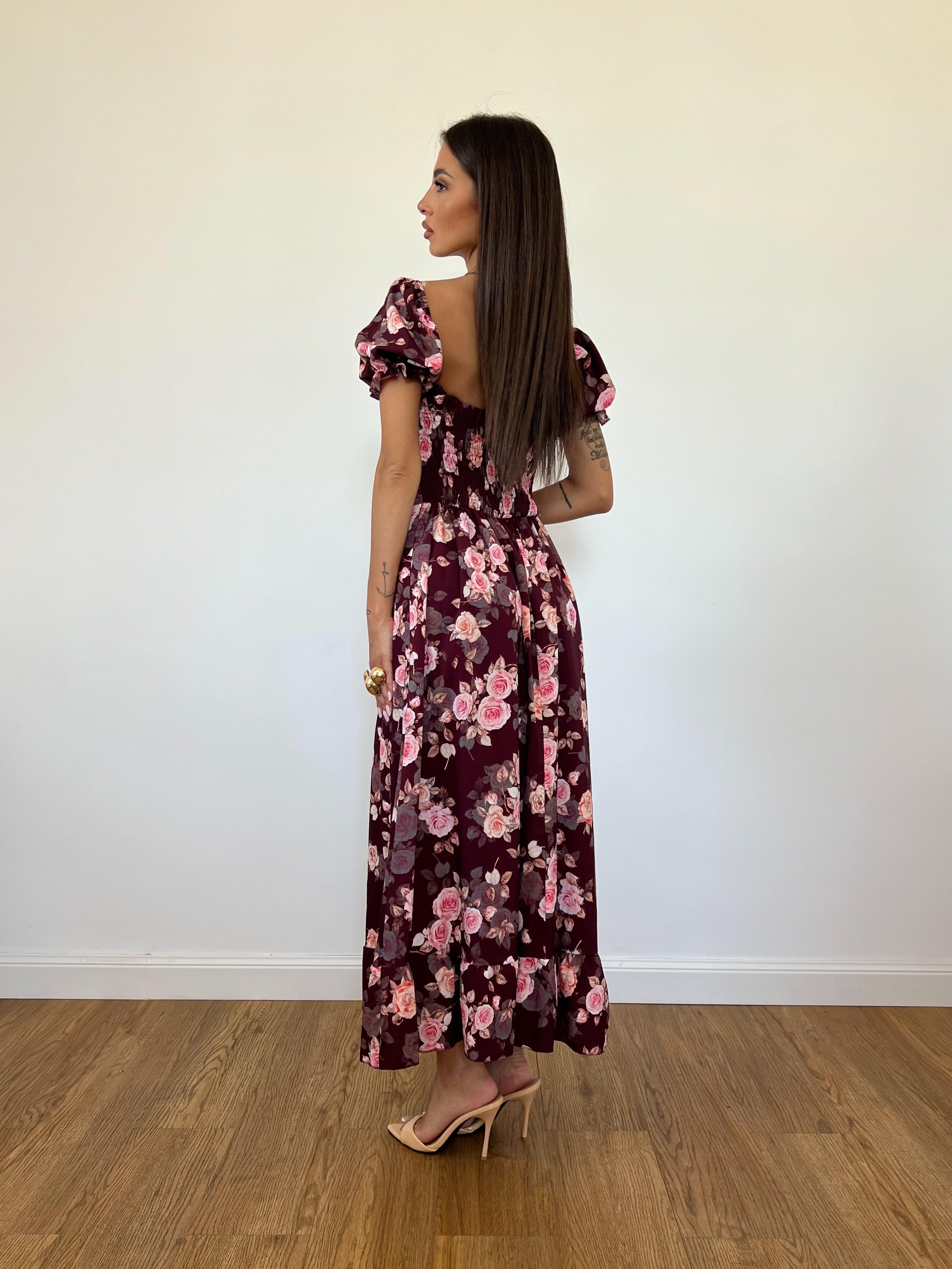 Vestito Camille Bordeaux