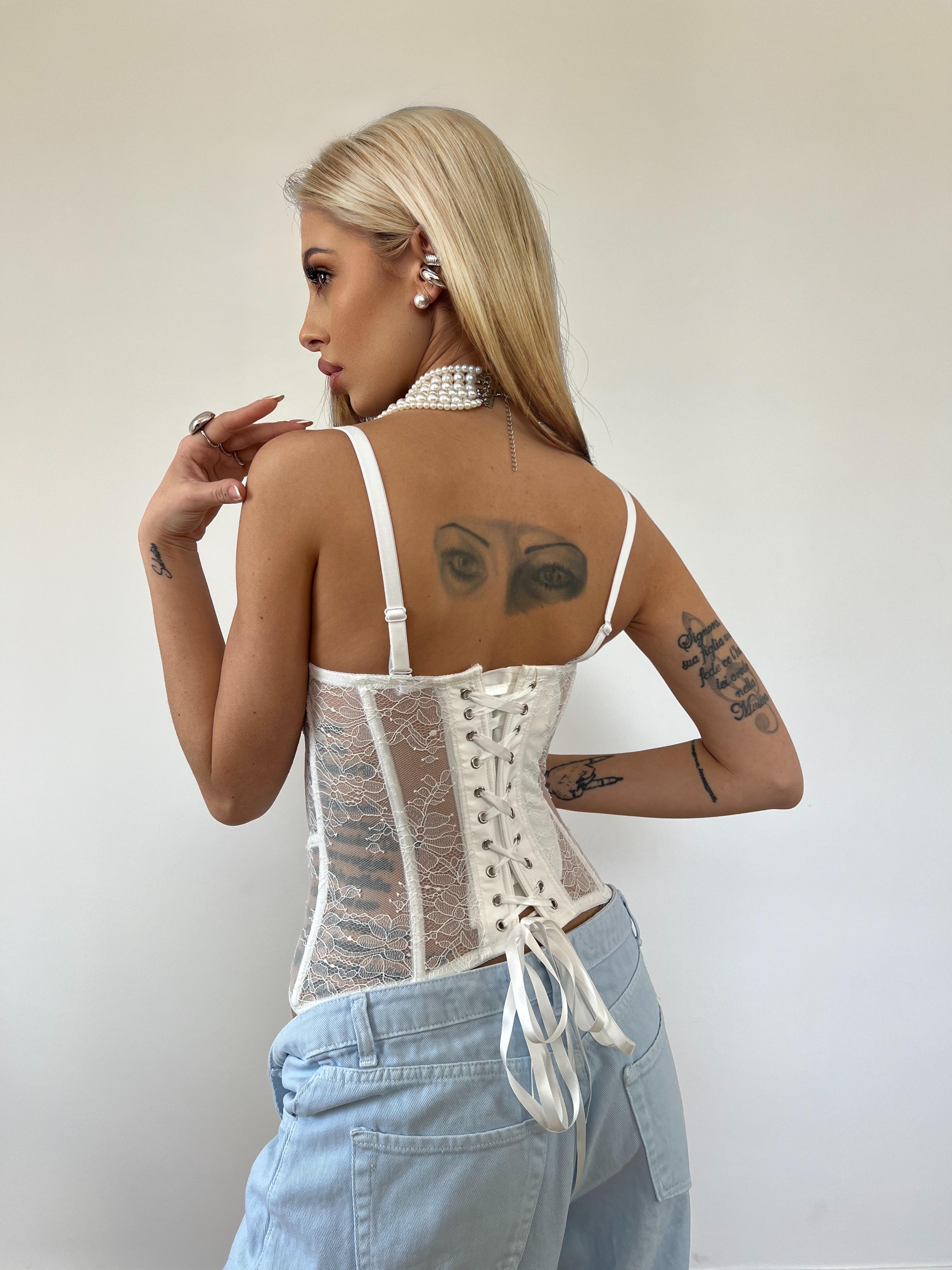 Corpetto Renaissance Bianco