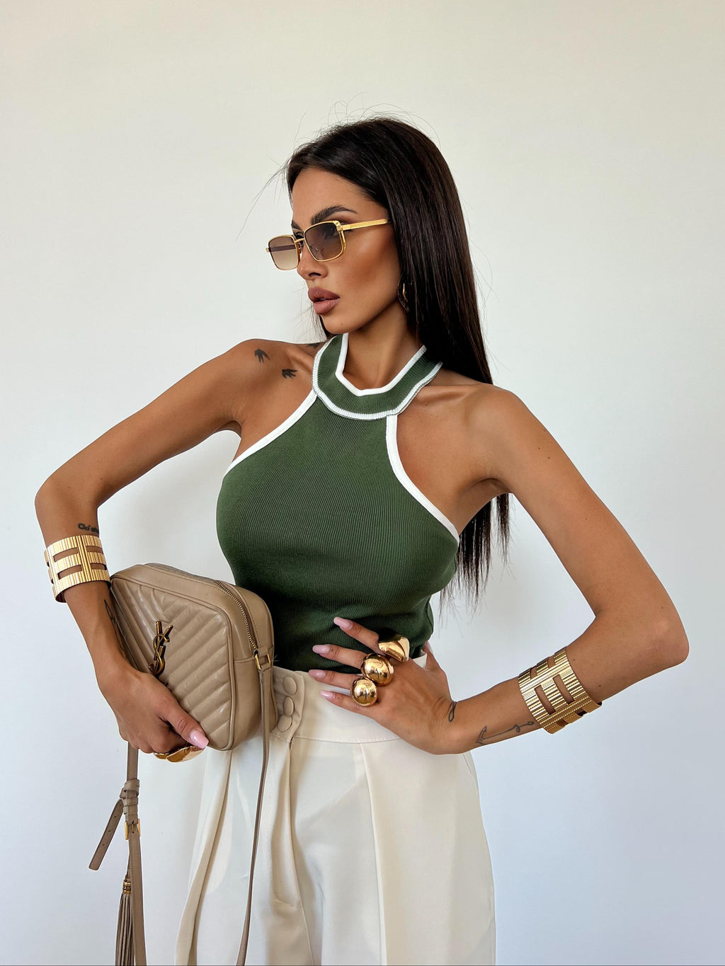 Body Base All Verde Militare