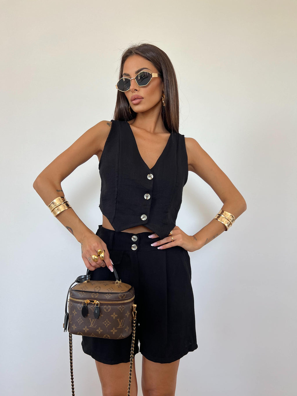 Coordinato Gilet Nero