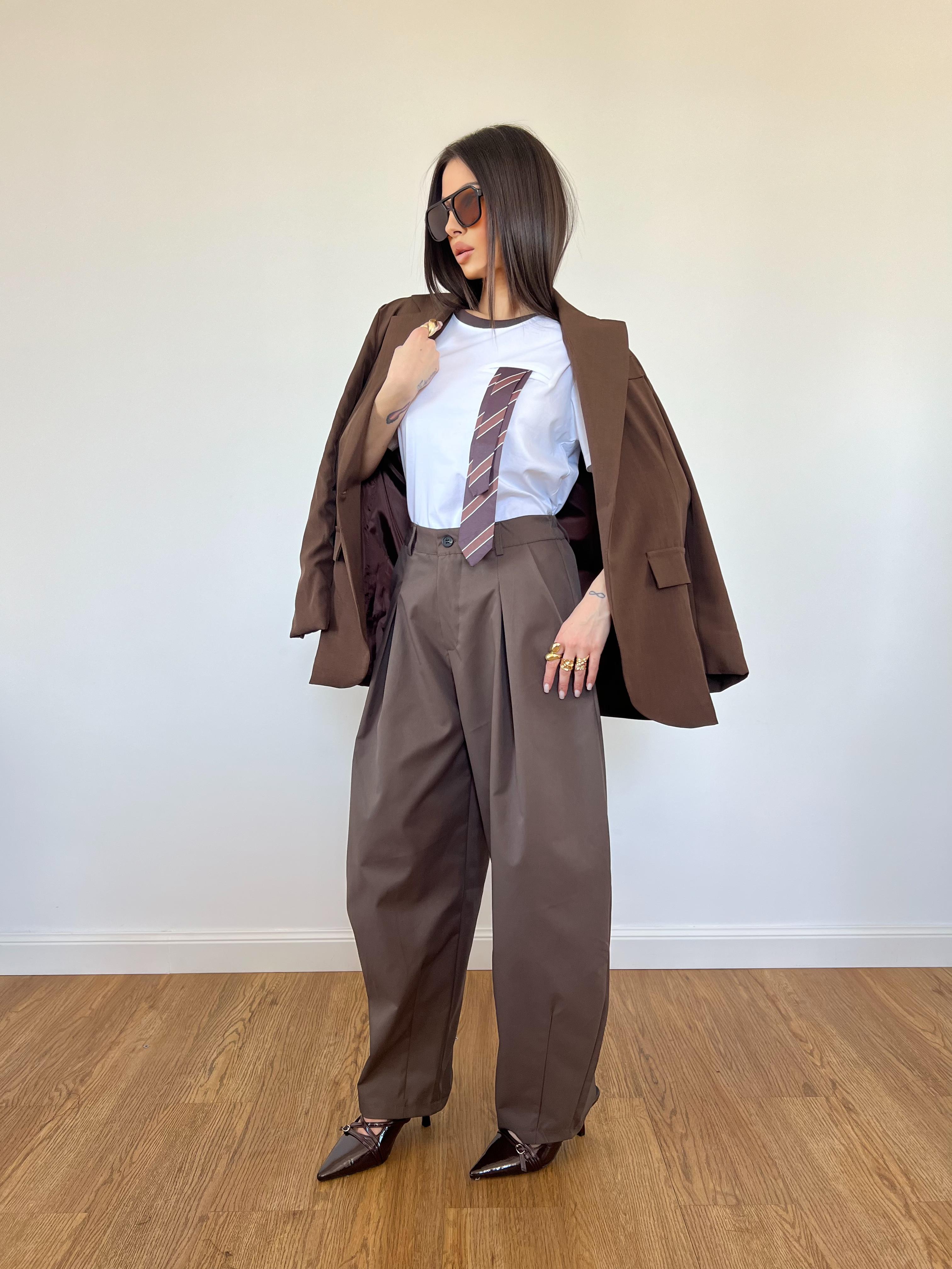 Pantalone Side Fango