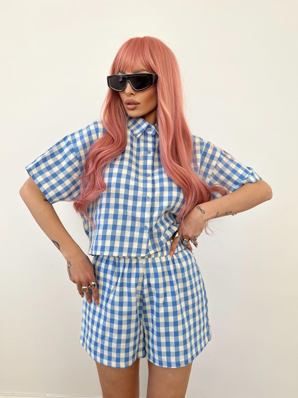 Coordinato Chess Blu