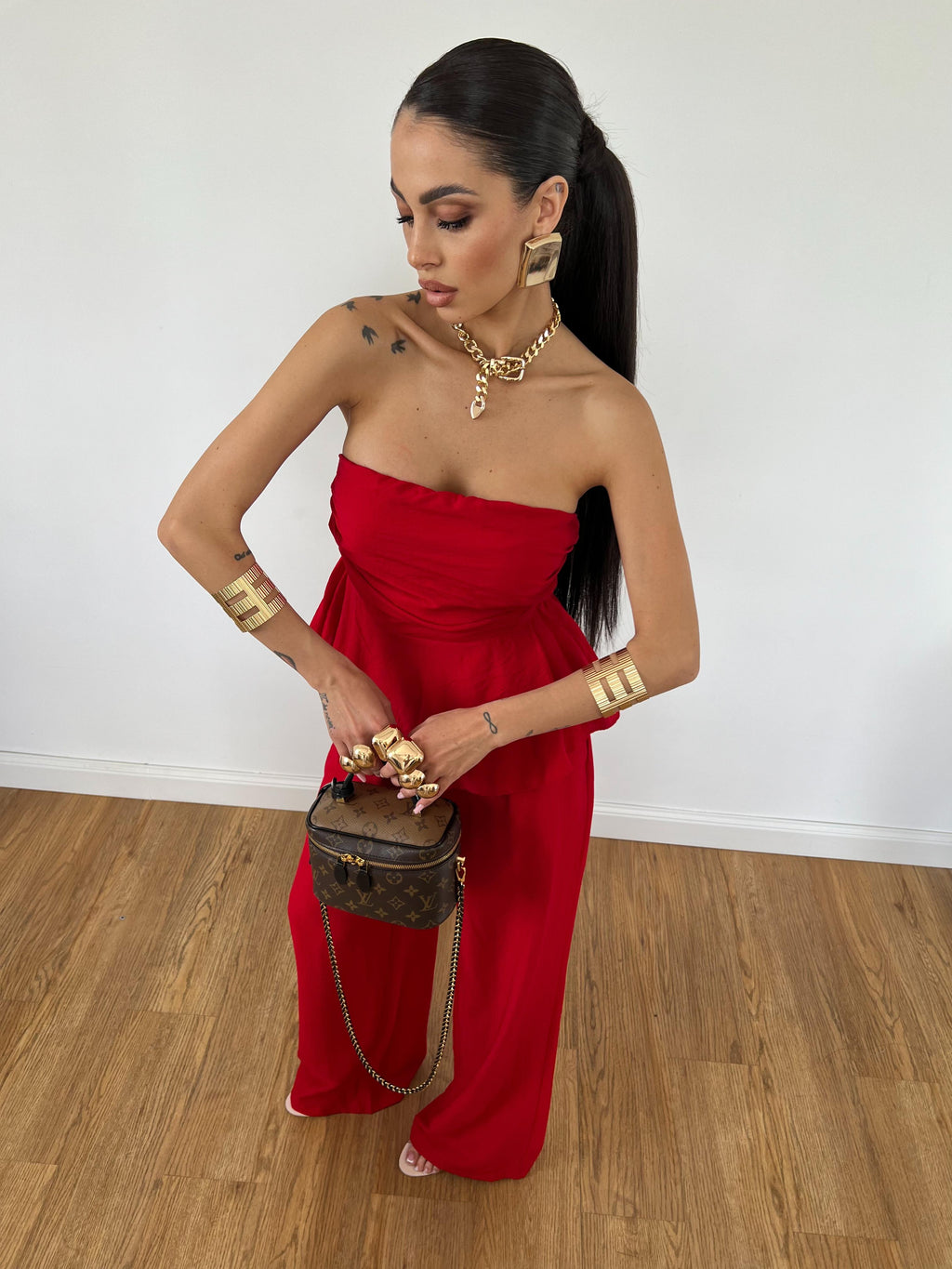 Coordinato Elle Rosso