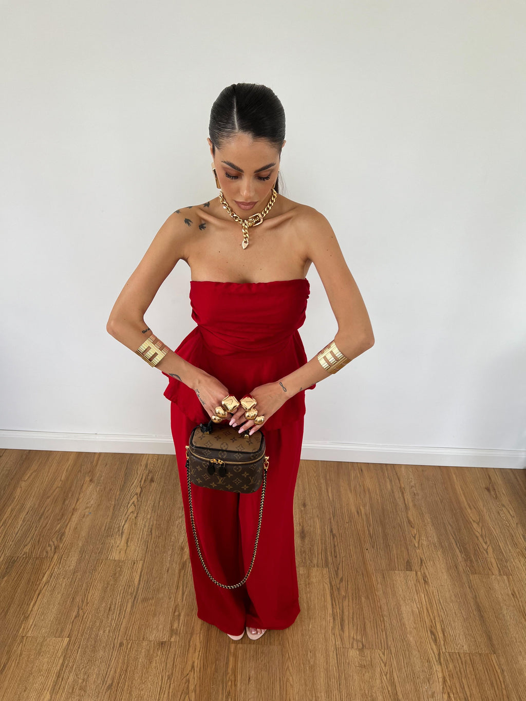 Coordinato Elle Rosso