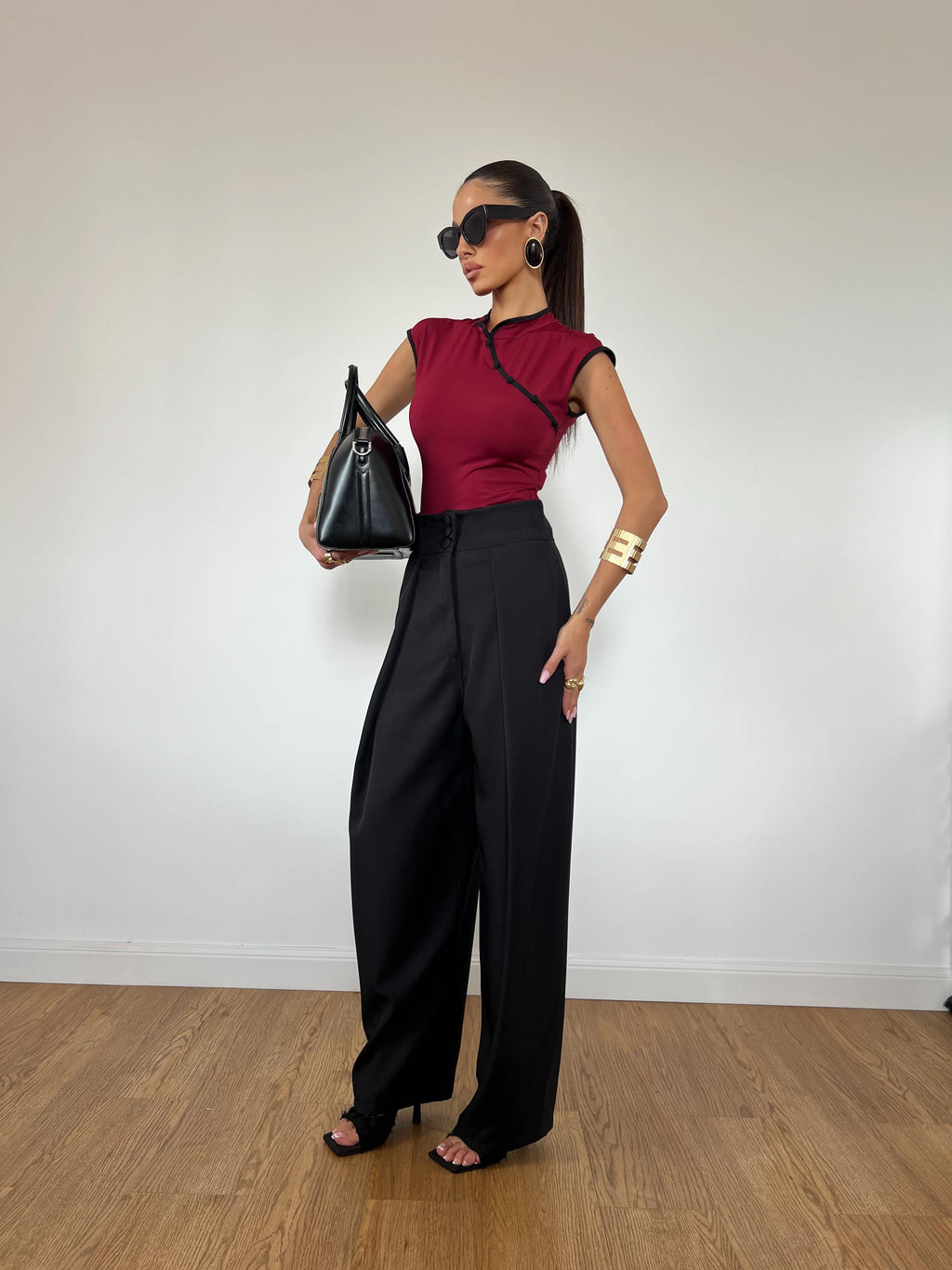 Pantalone Amanda Nero