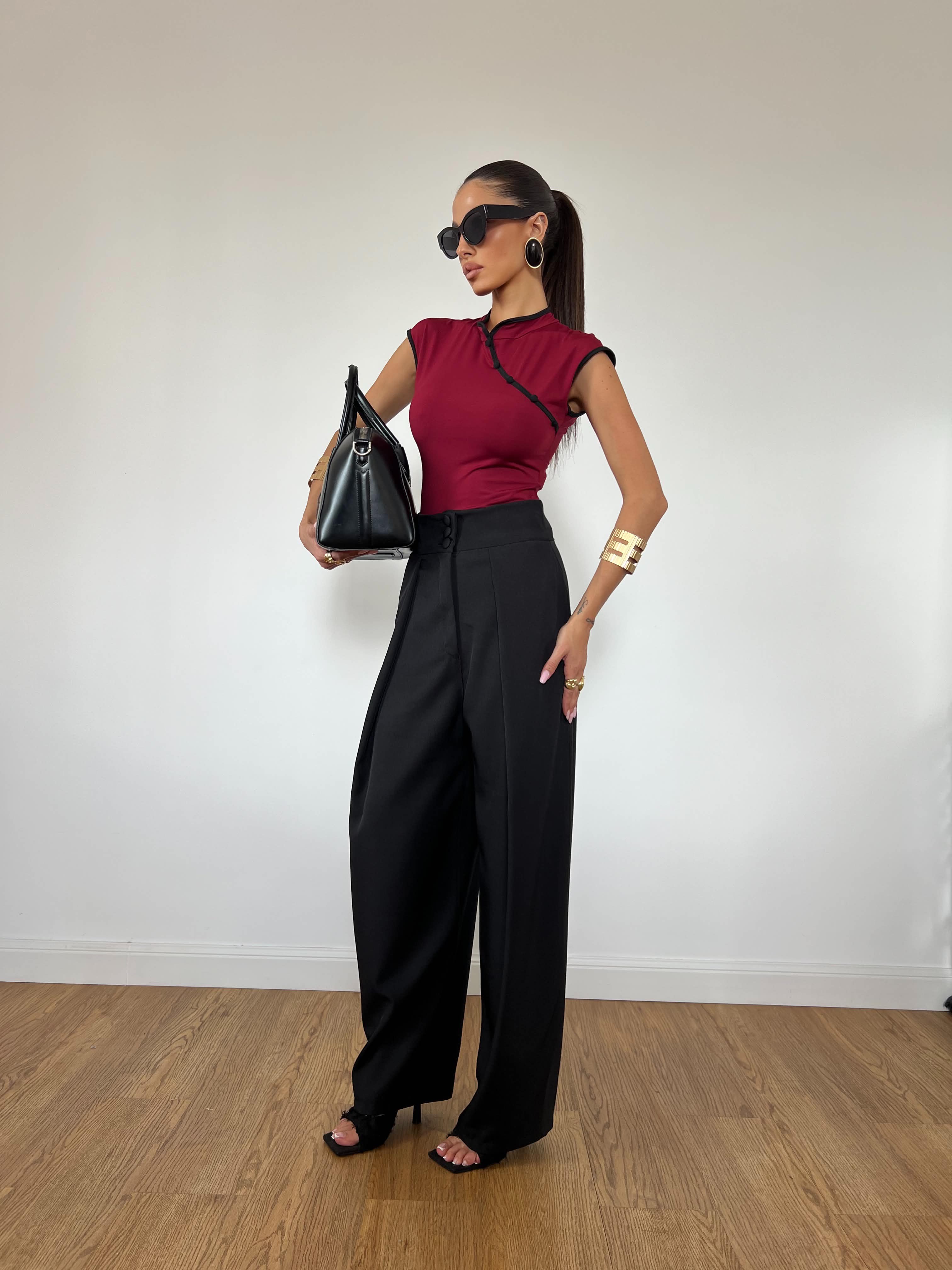 Pantalone Amanda Nero