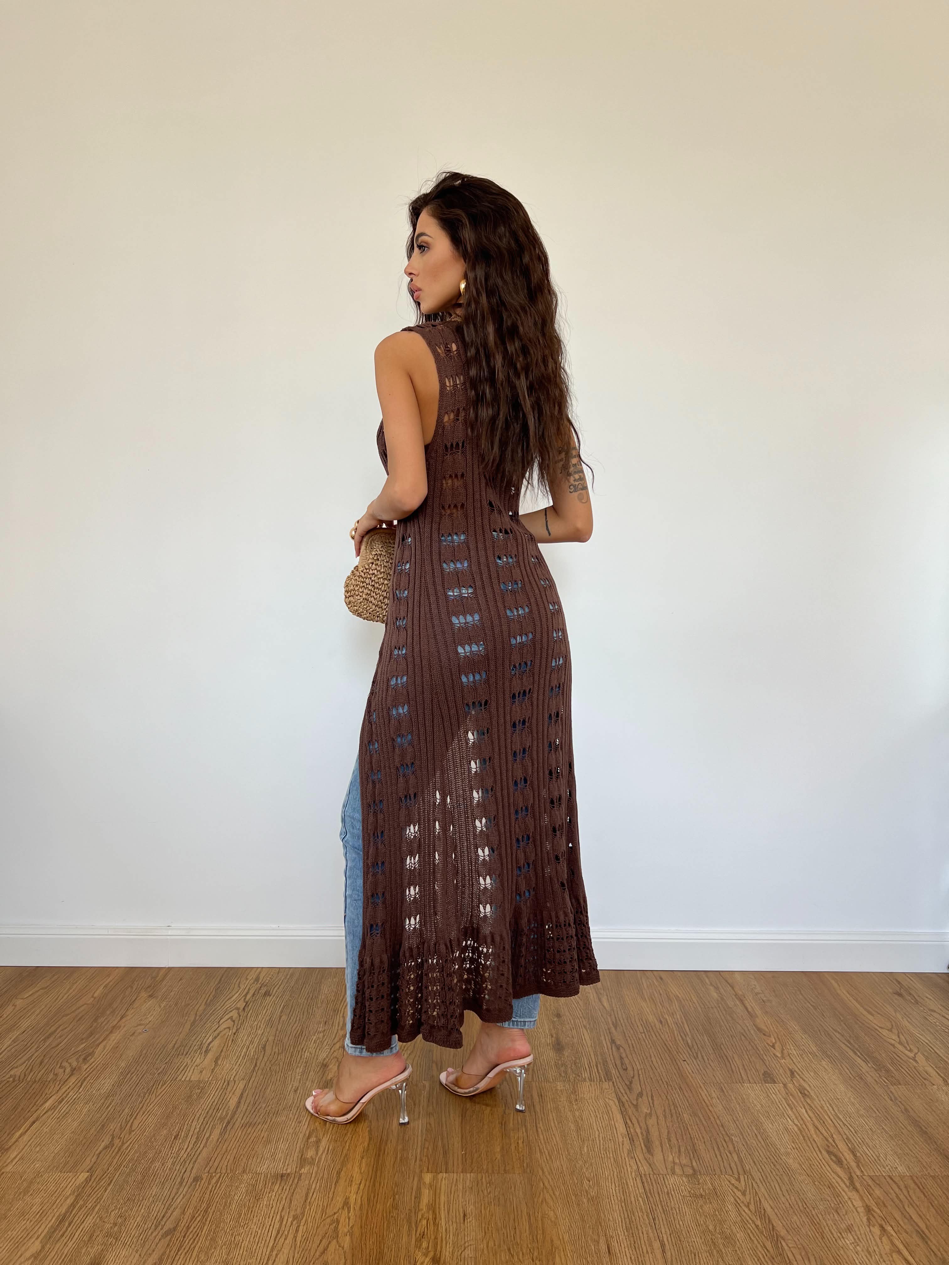 Cardigan Evissa Marrone