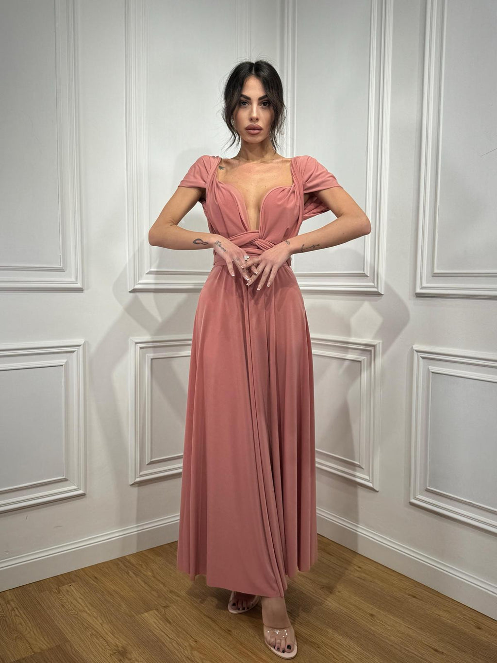 Vestito Infinity Rosa Antico
