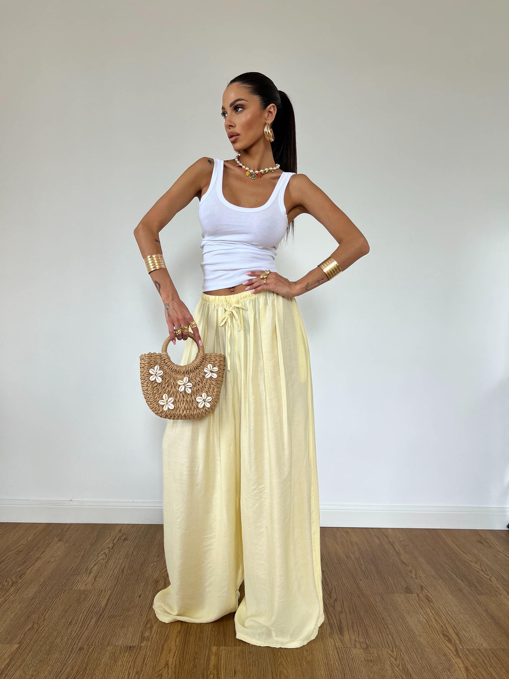 Pantalone Sciacca Giallo Pastello