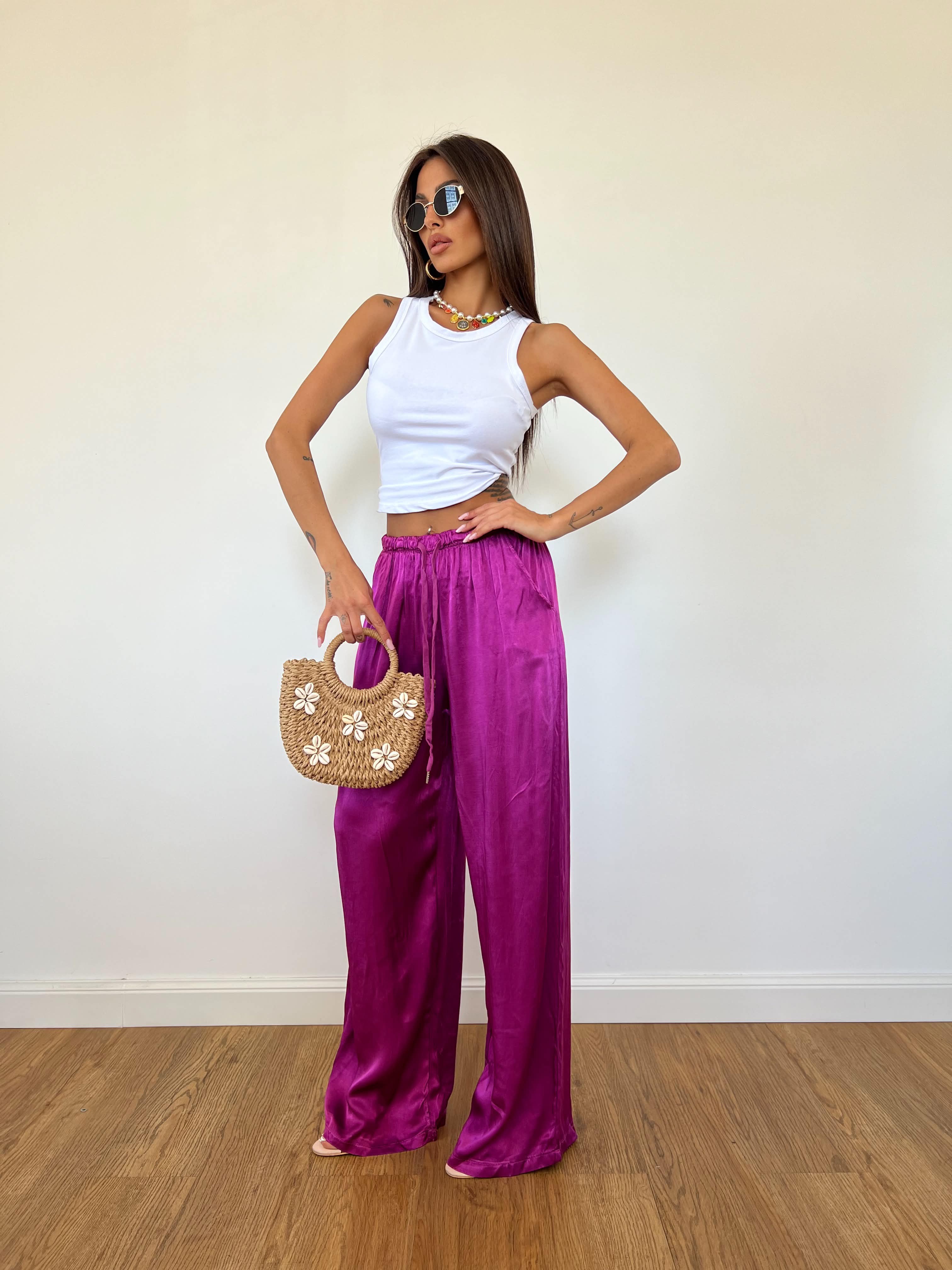 Pantalone Satin Amarena