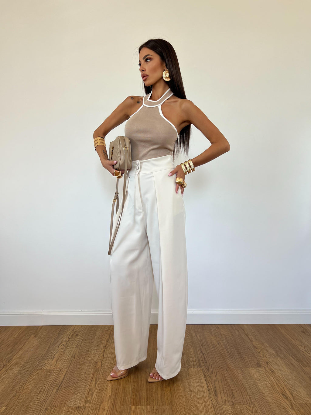 Pantalone Amanda Beige