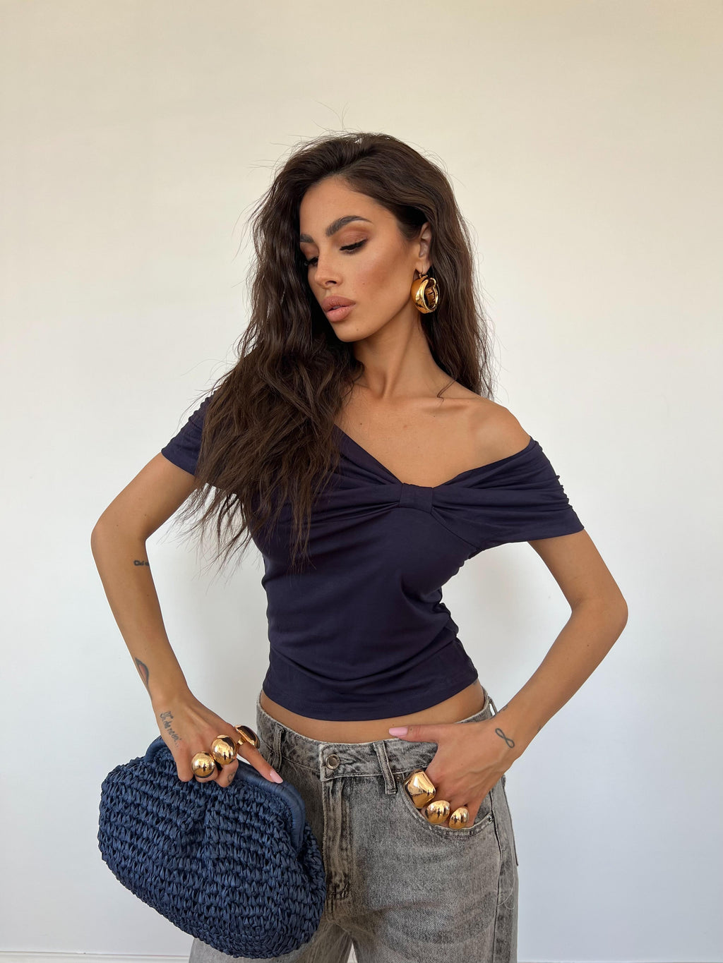Top Tonia Blu Notte