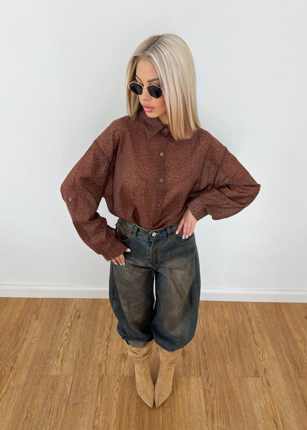 Camicia Urban Wild Marrone