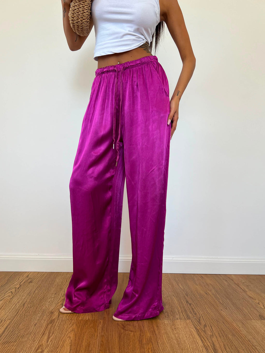 Pantalone Satin Amarena