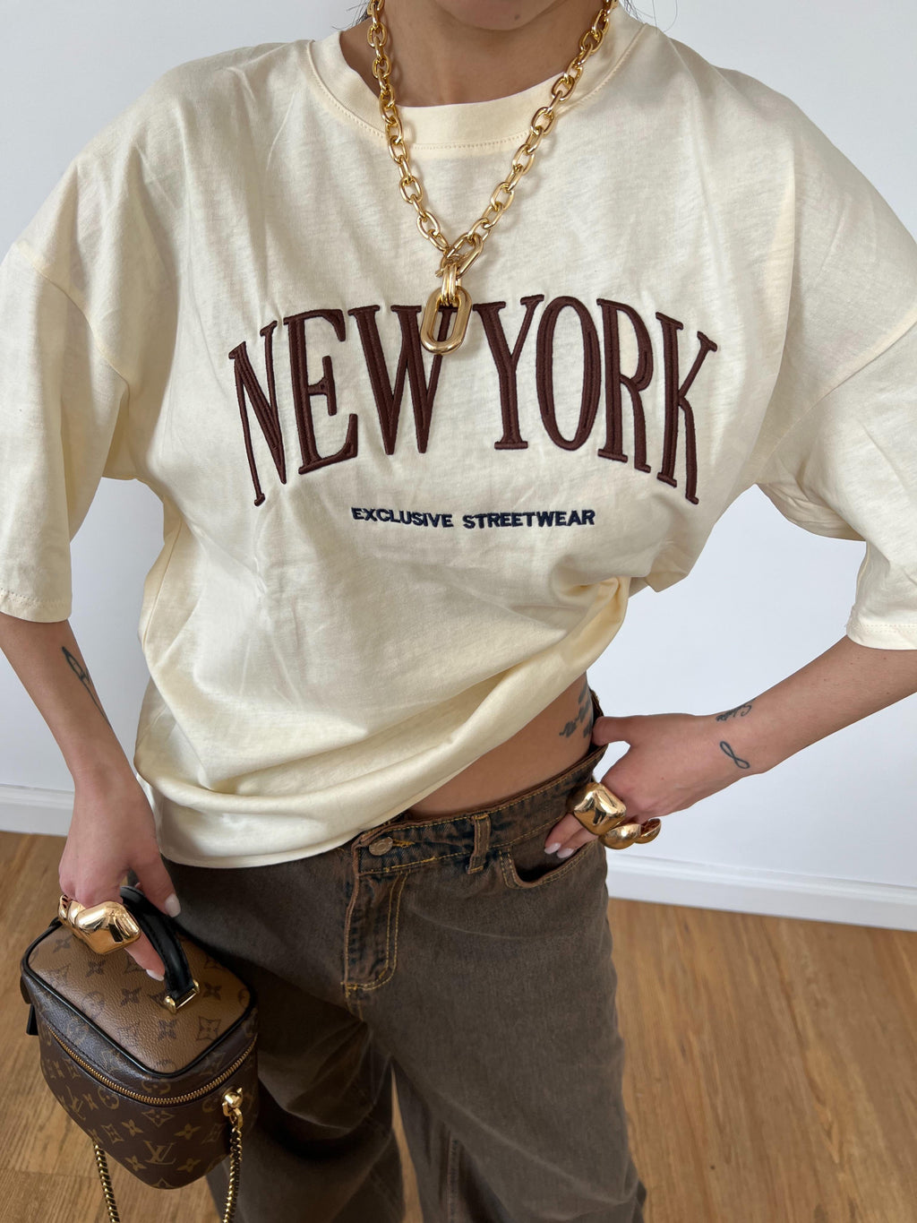T-Shirt New York Gialla