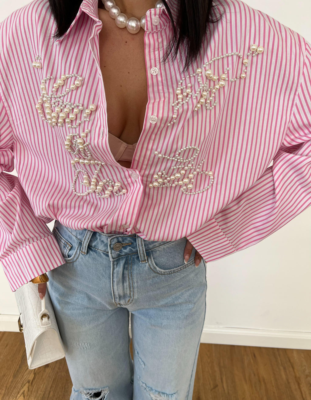 Camicia Written Rosa