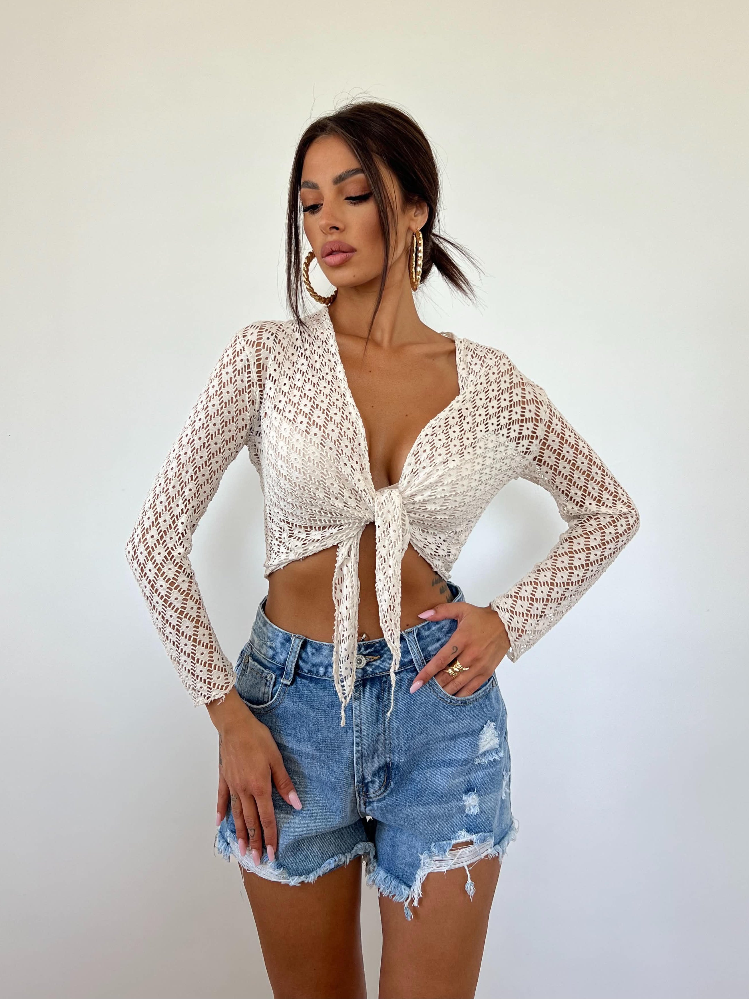 Cardigan Esra Sabbia