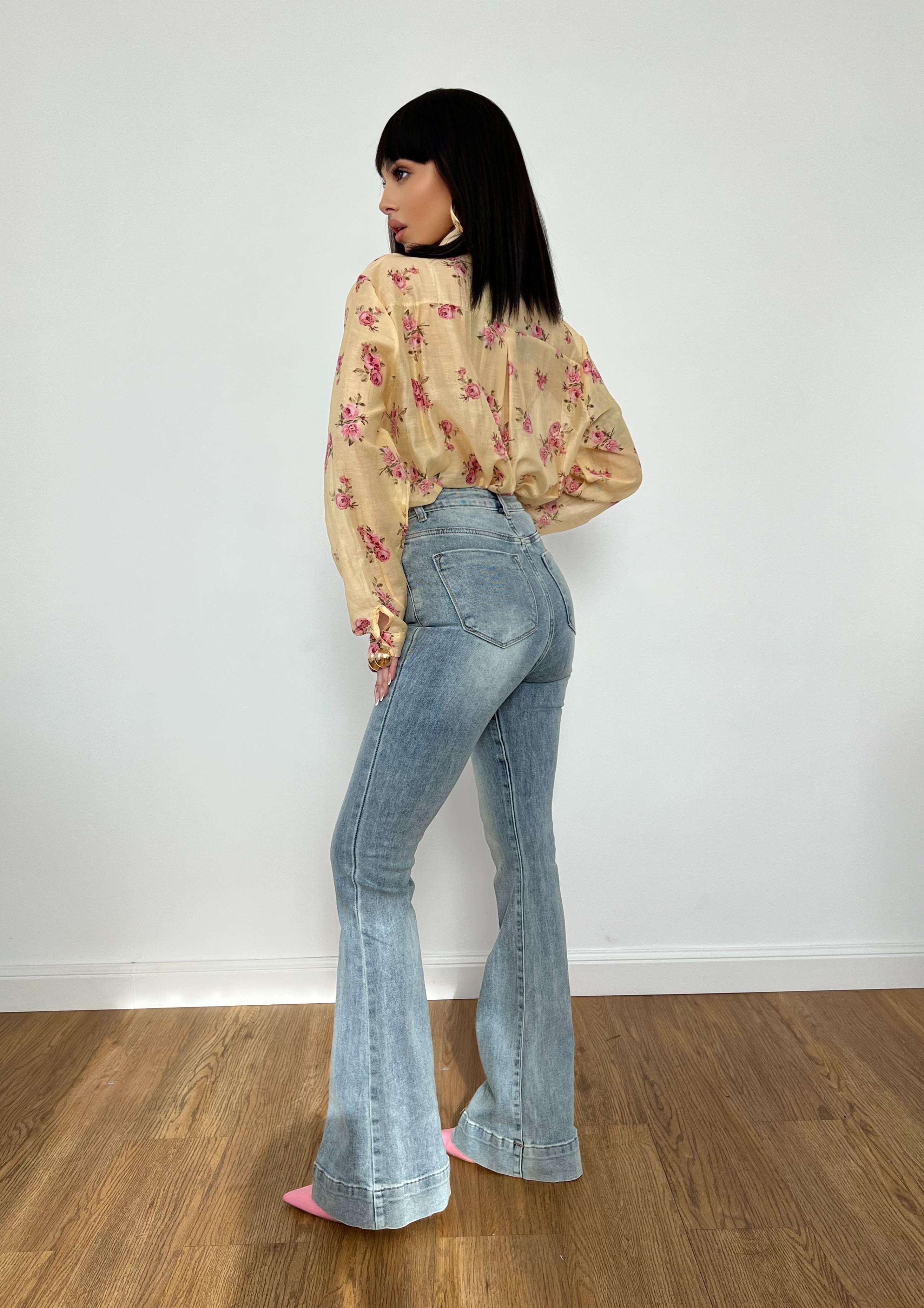 Camicia Flowers Gialla