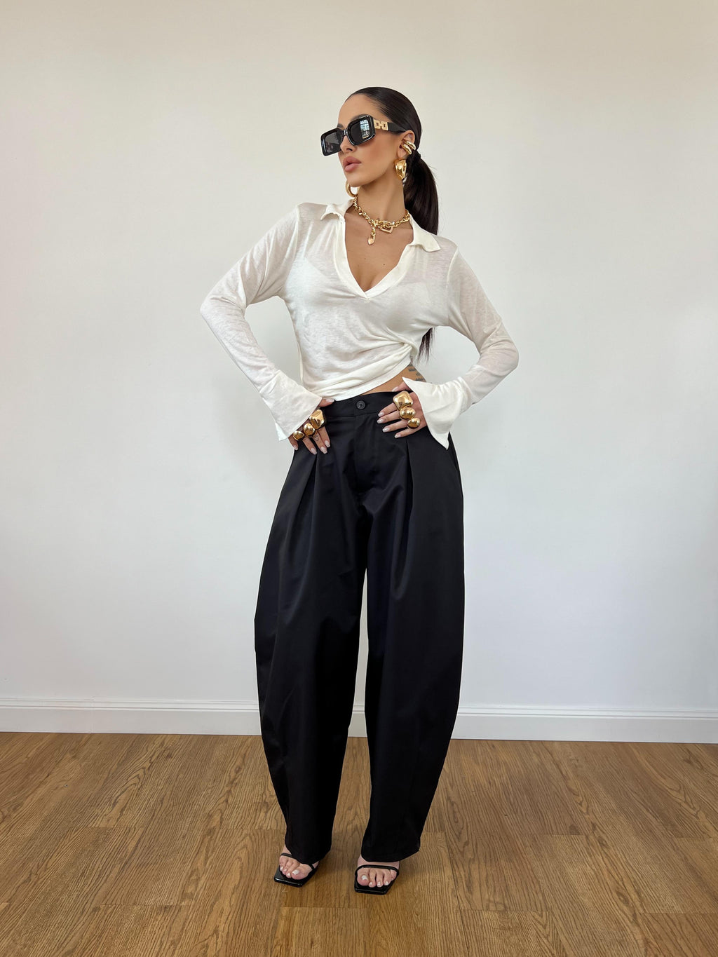 Pantalone Side Nero
