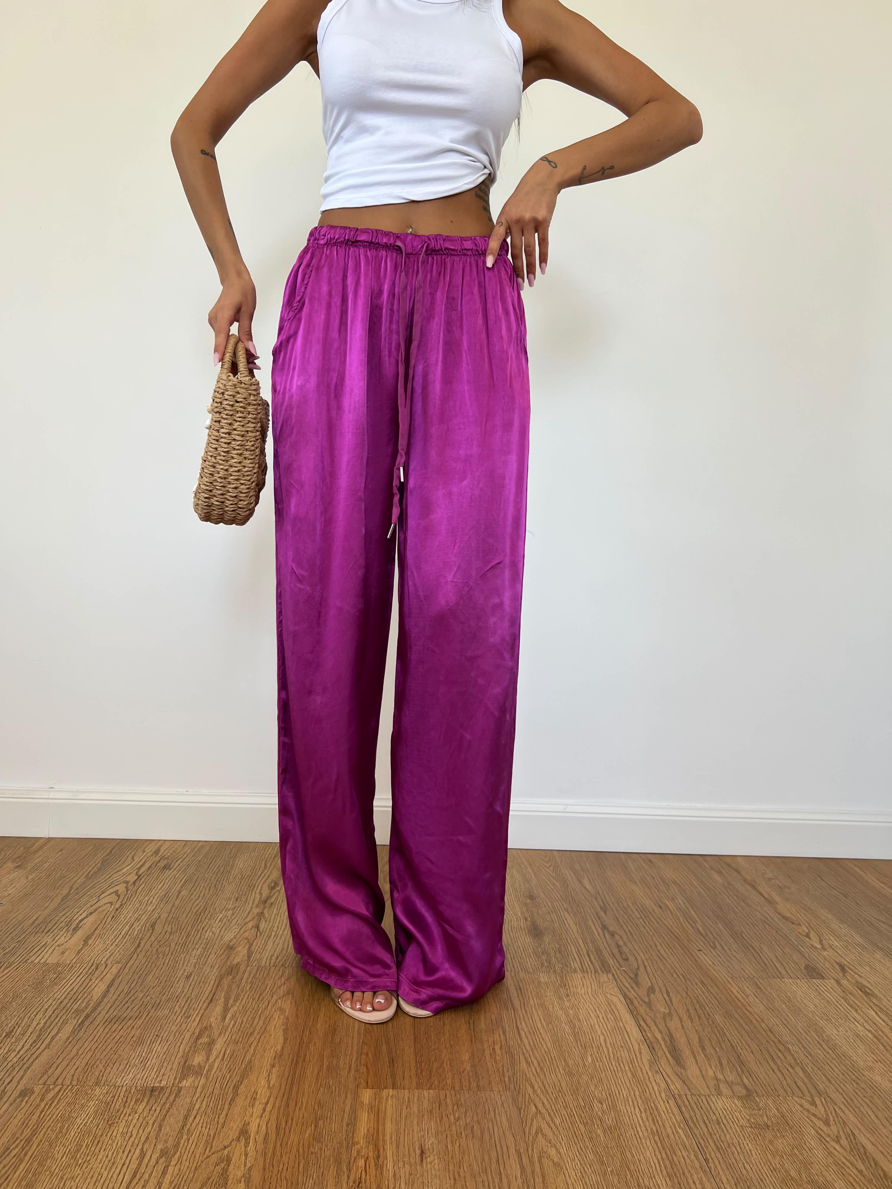 Pantalone Satin Amarena