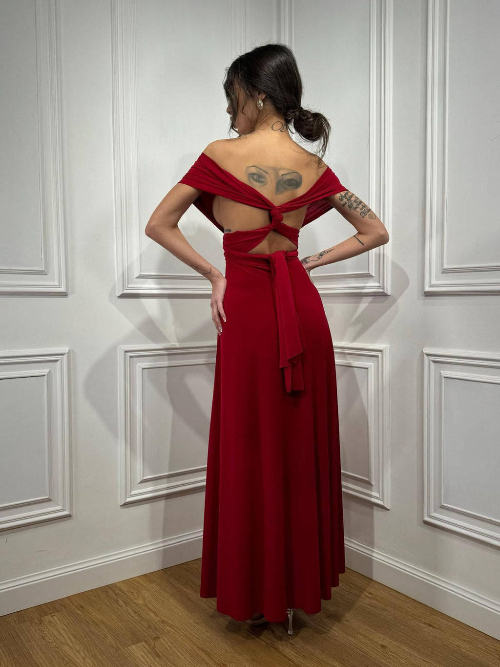 Vestito Infinity Bordeaux