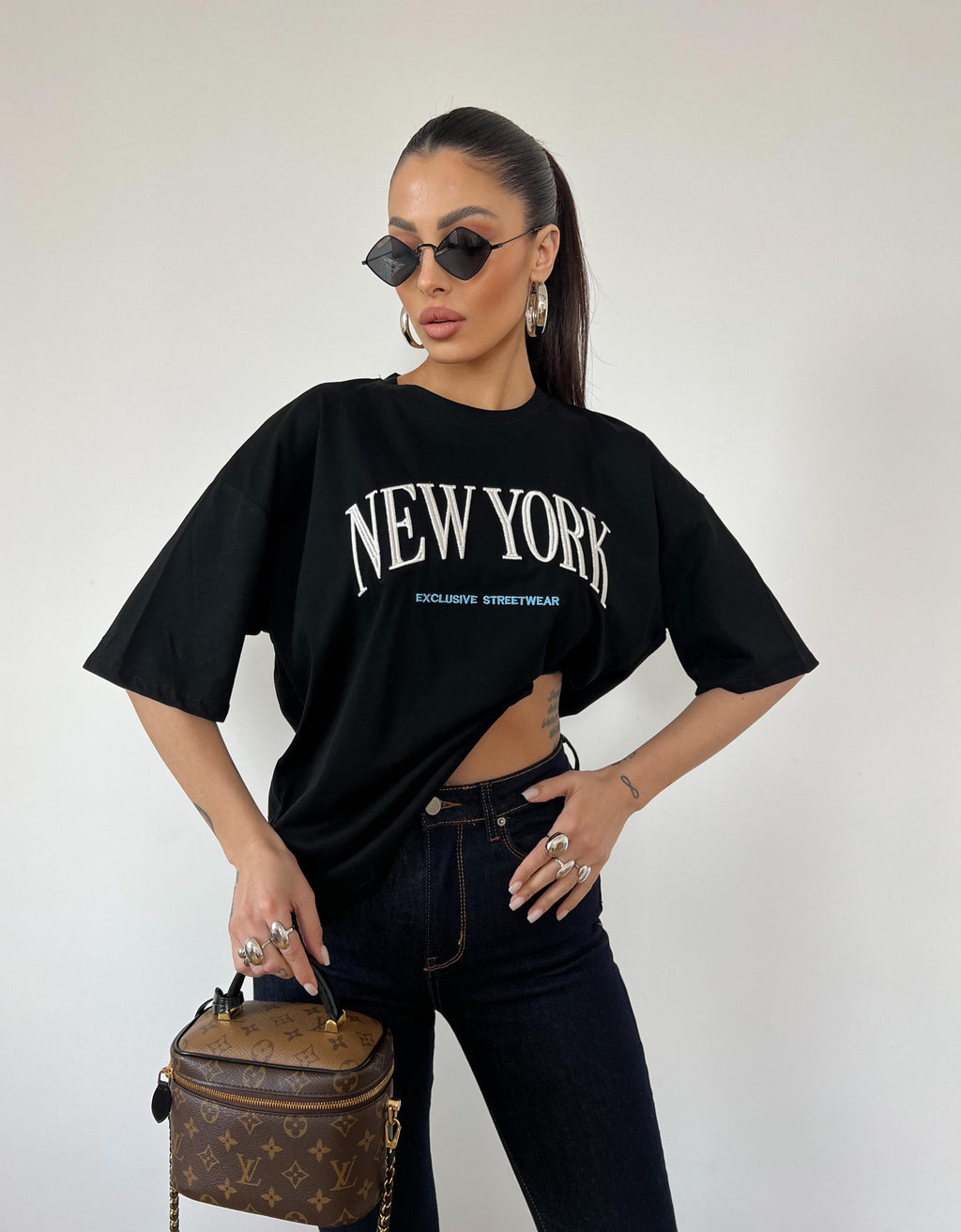 T-Shirt New York Nera