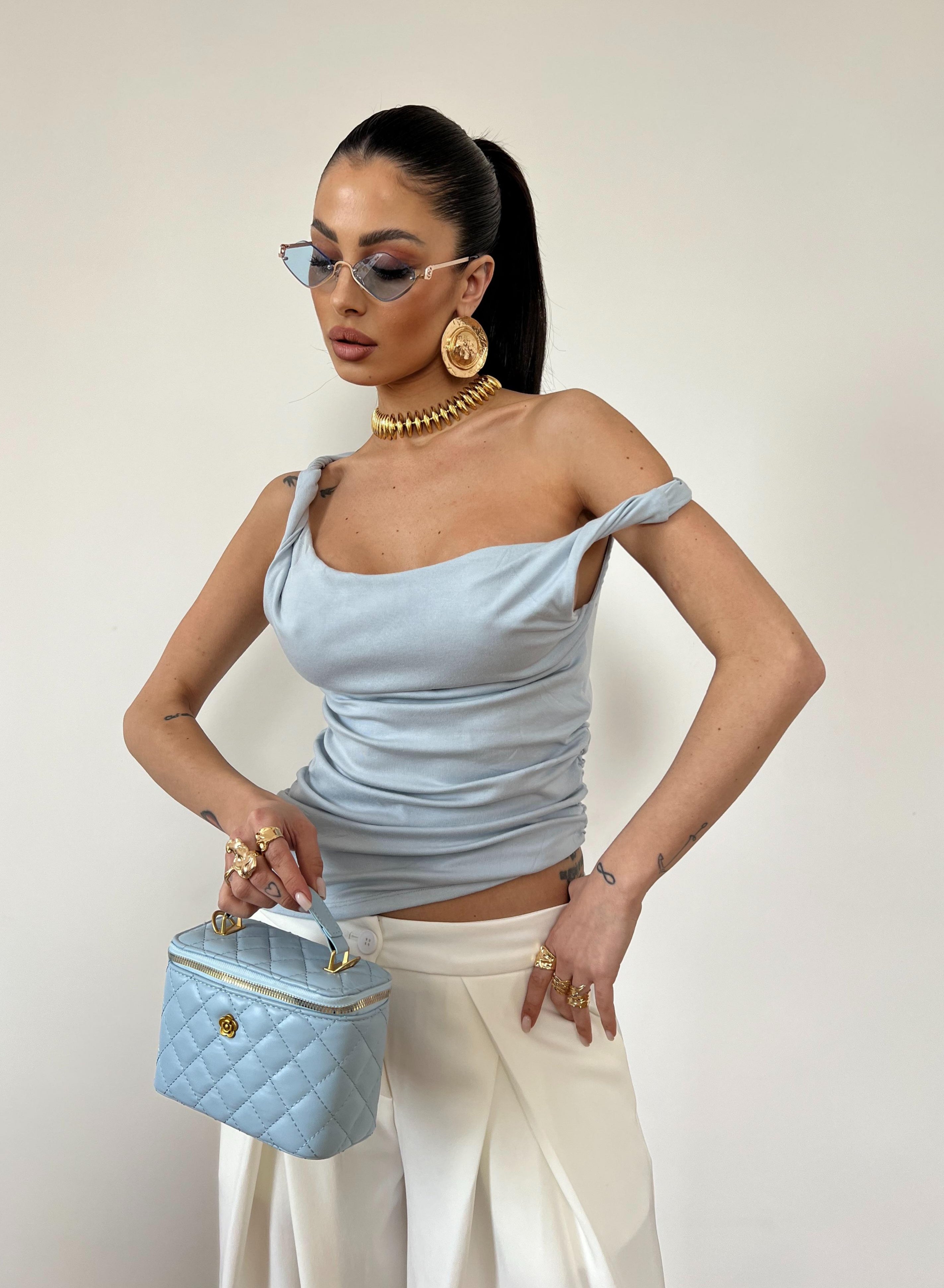 Top Romantic Azzurro