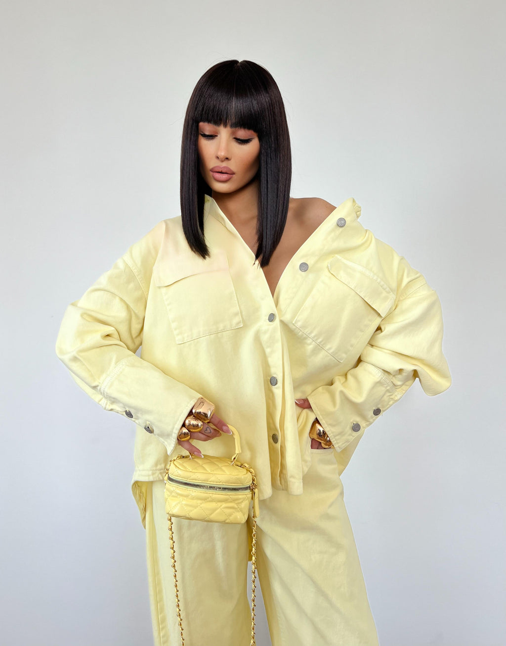 Coordinato Denim Dean Giallo