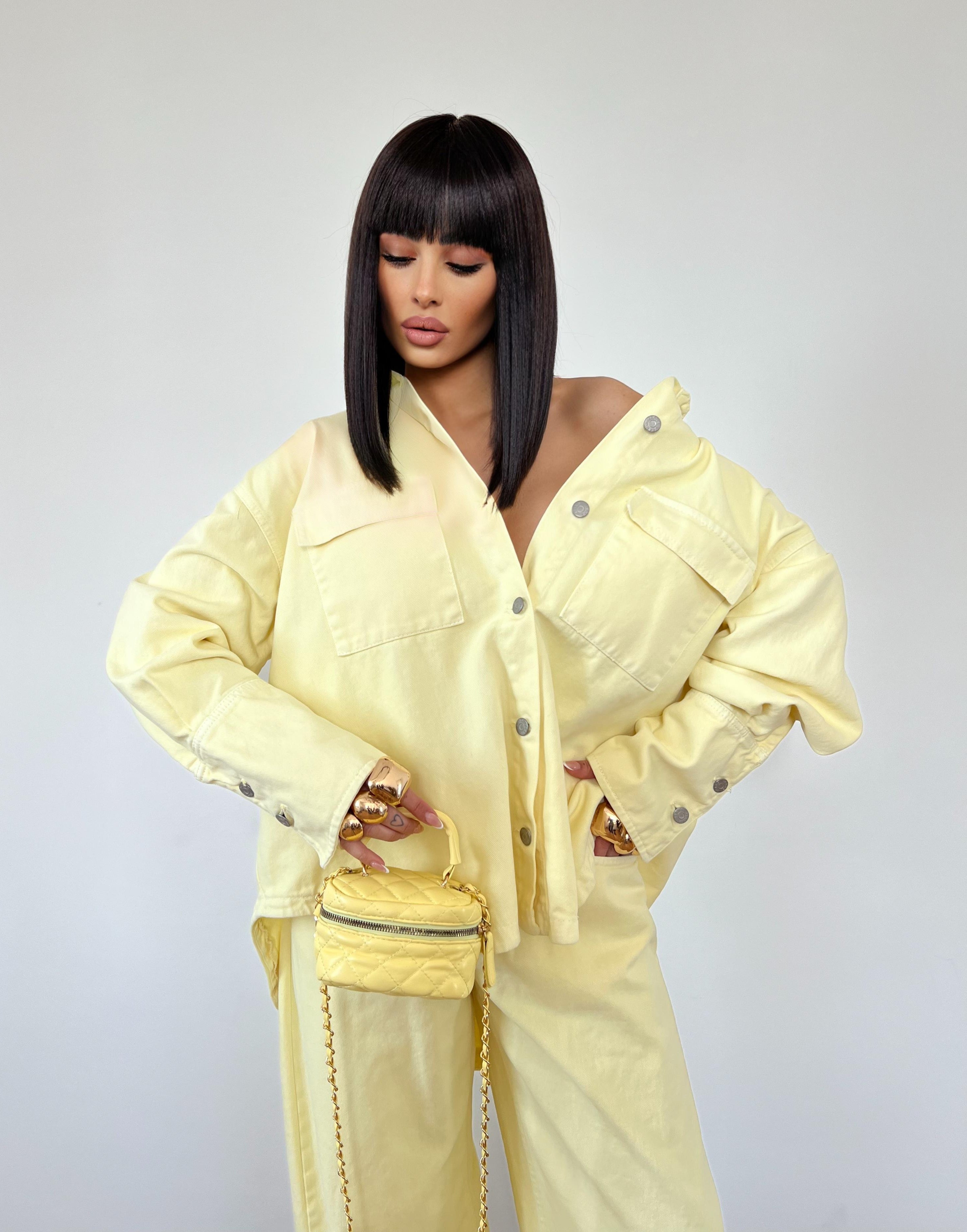 Coordinato Denim Dean Giallo