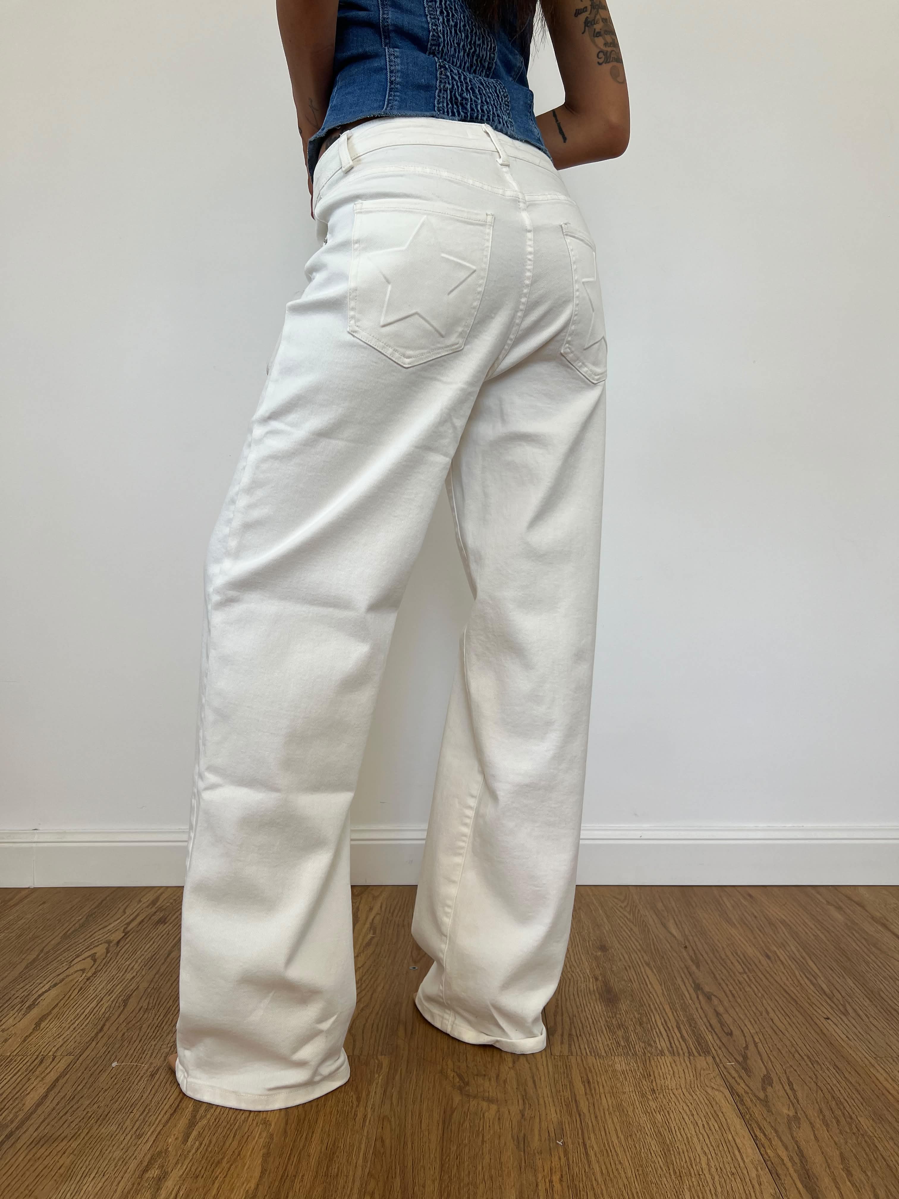 Jeans White Star