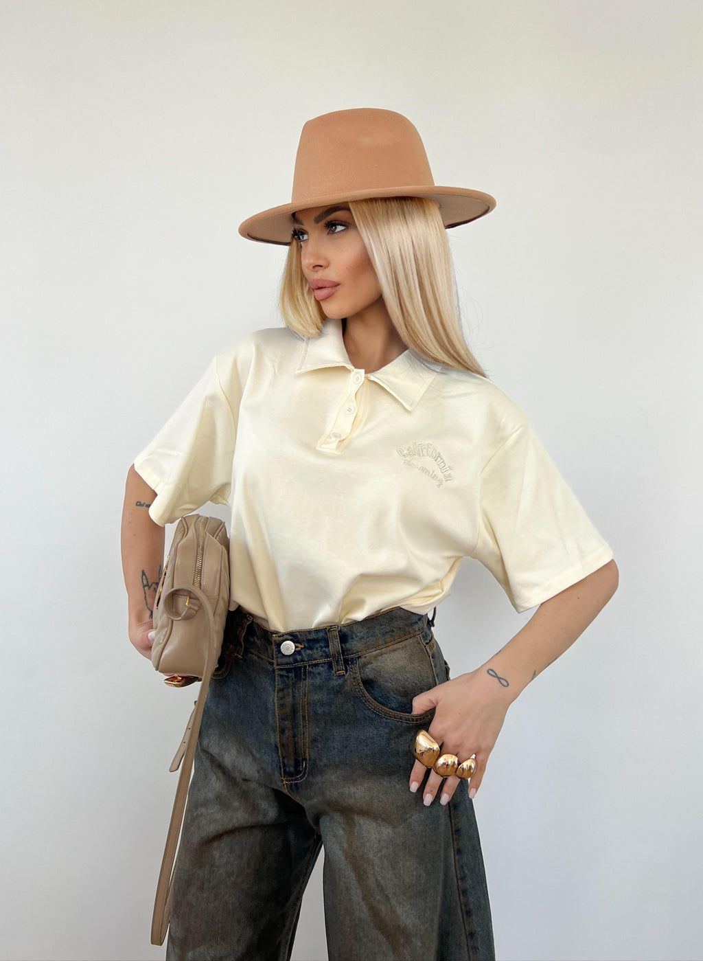 Maglia Polo California Beige