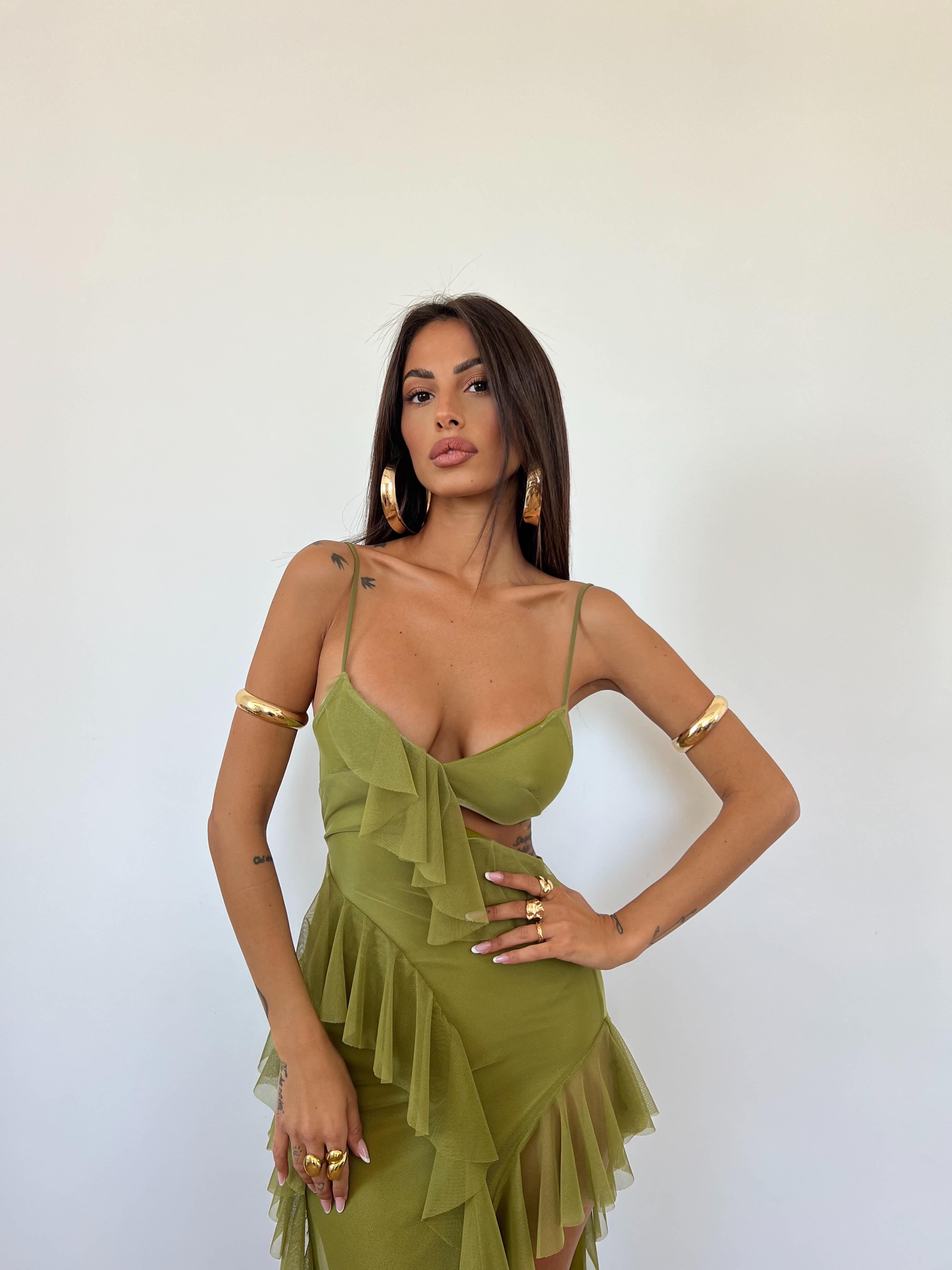 Vestito Hera Verde Pistacchio