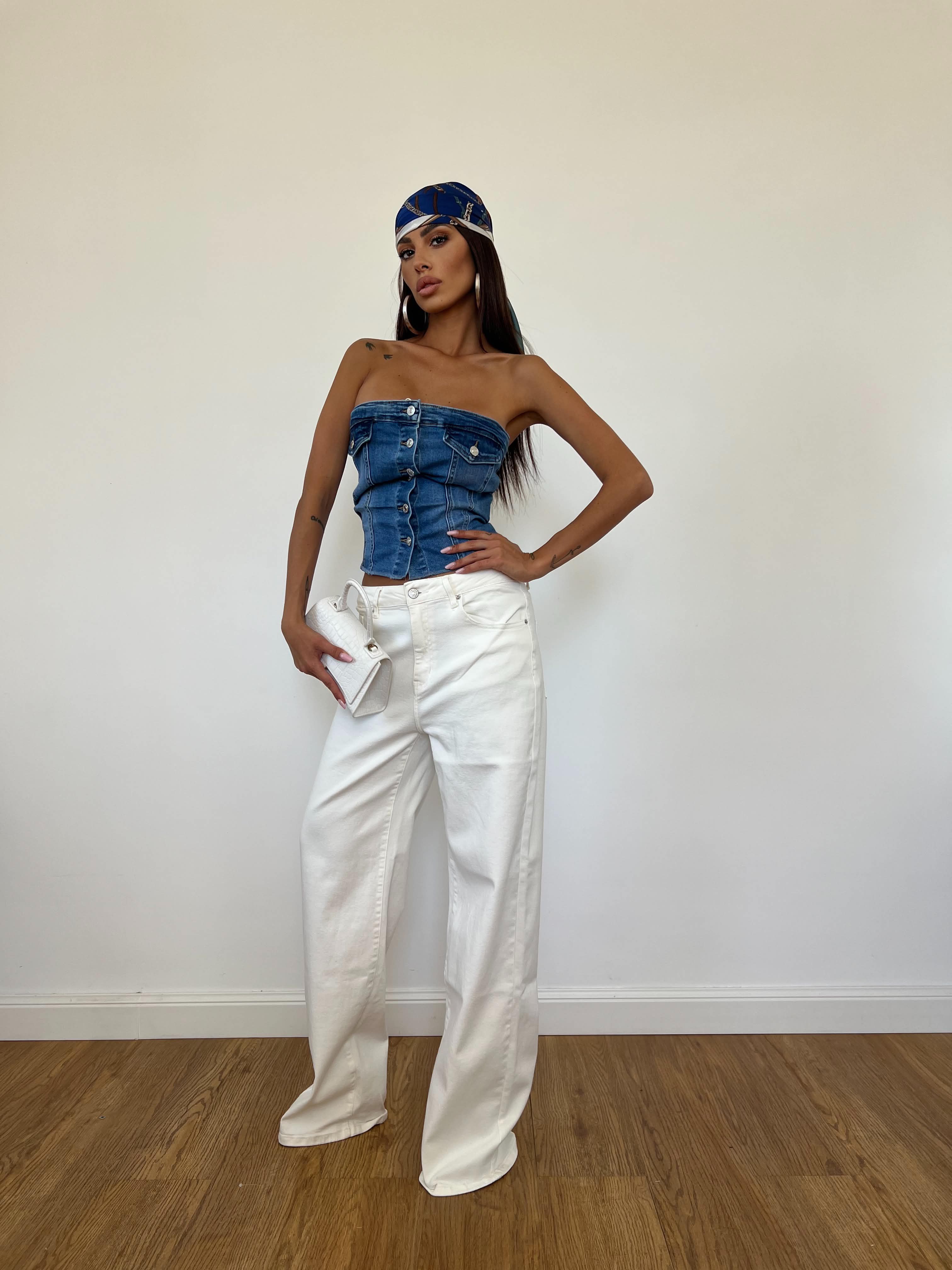 Jeans White Star