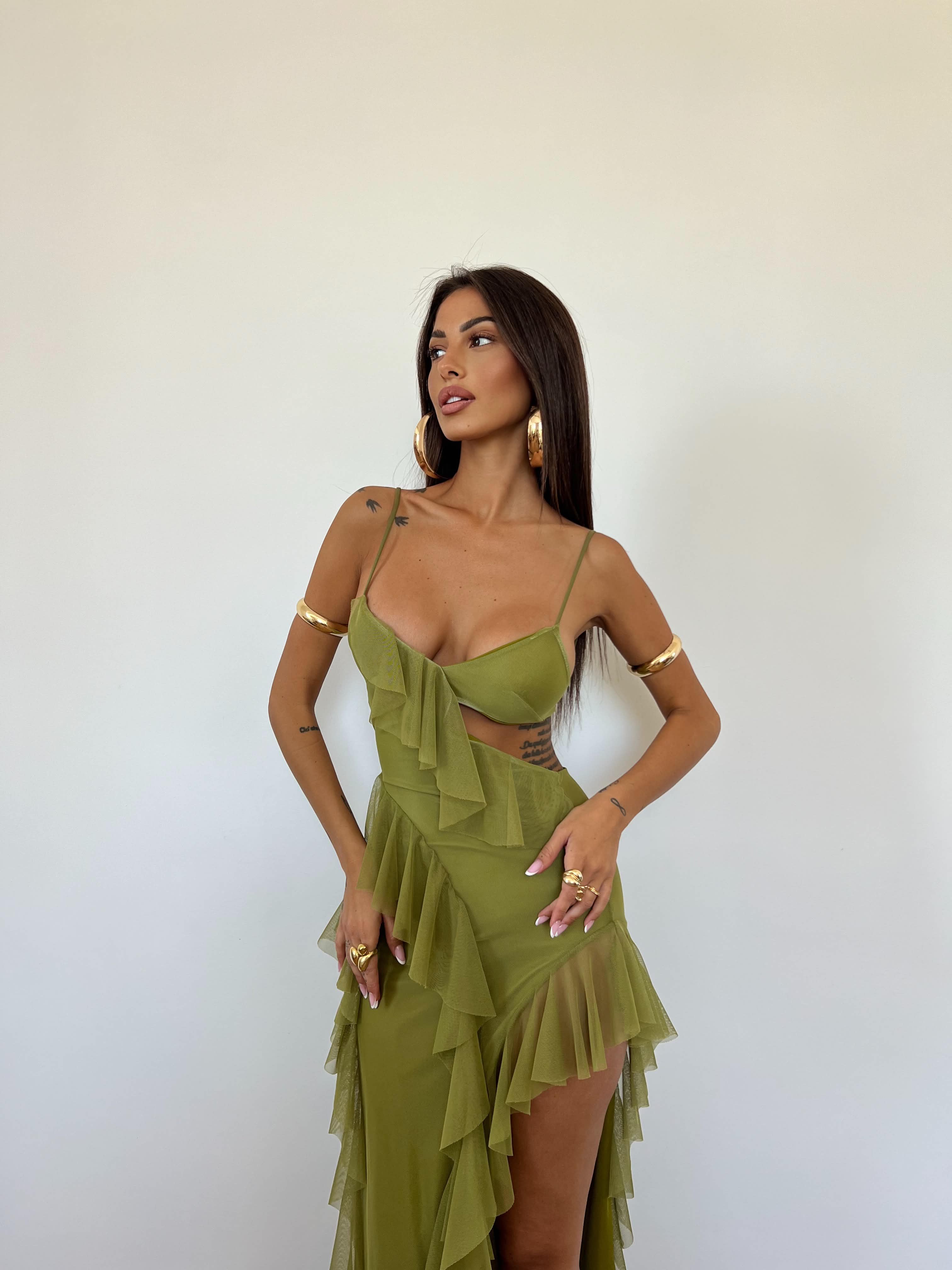 Vestito Hera Verde Pistacchio