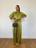 Pantalone Satin Verde Pistacchio