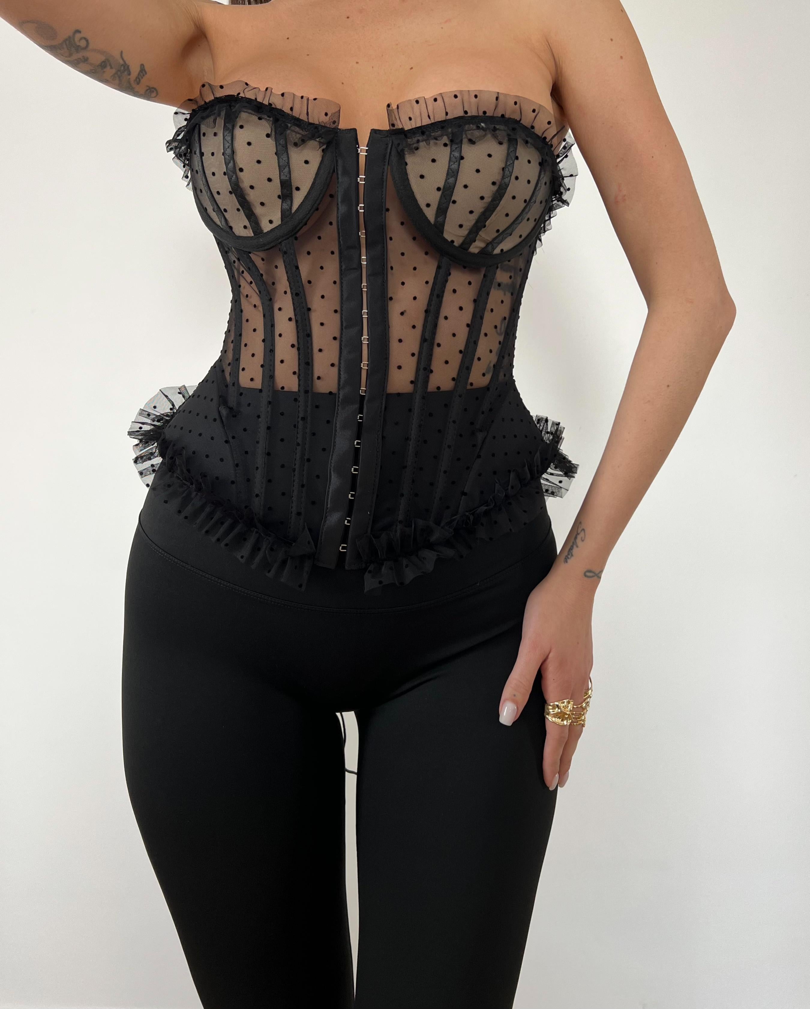 Fuseaux Lycra Push Up Nero